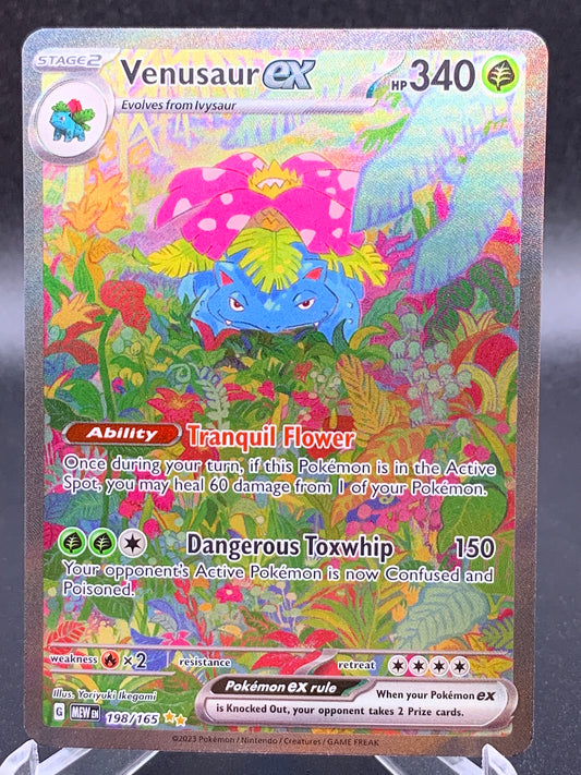 Pokémon TCG: 2023 Venusaur ex 198/165 Scarlet and Violet 151 Alt Art