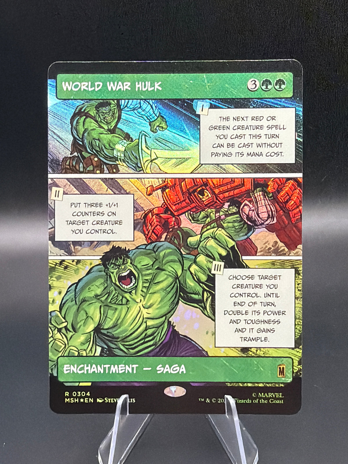 MTG TCG: 2026 World War Hulk (Borderless) (Foil) - 0304 - Marvel Super Heroes (MSH)