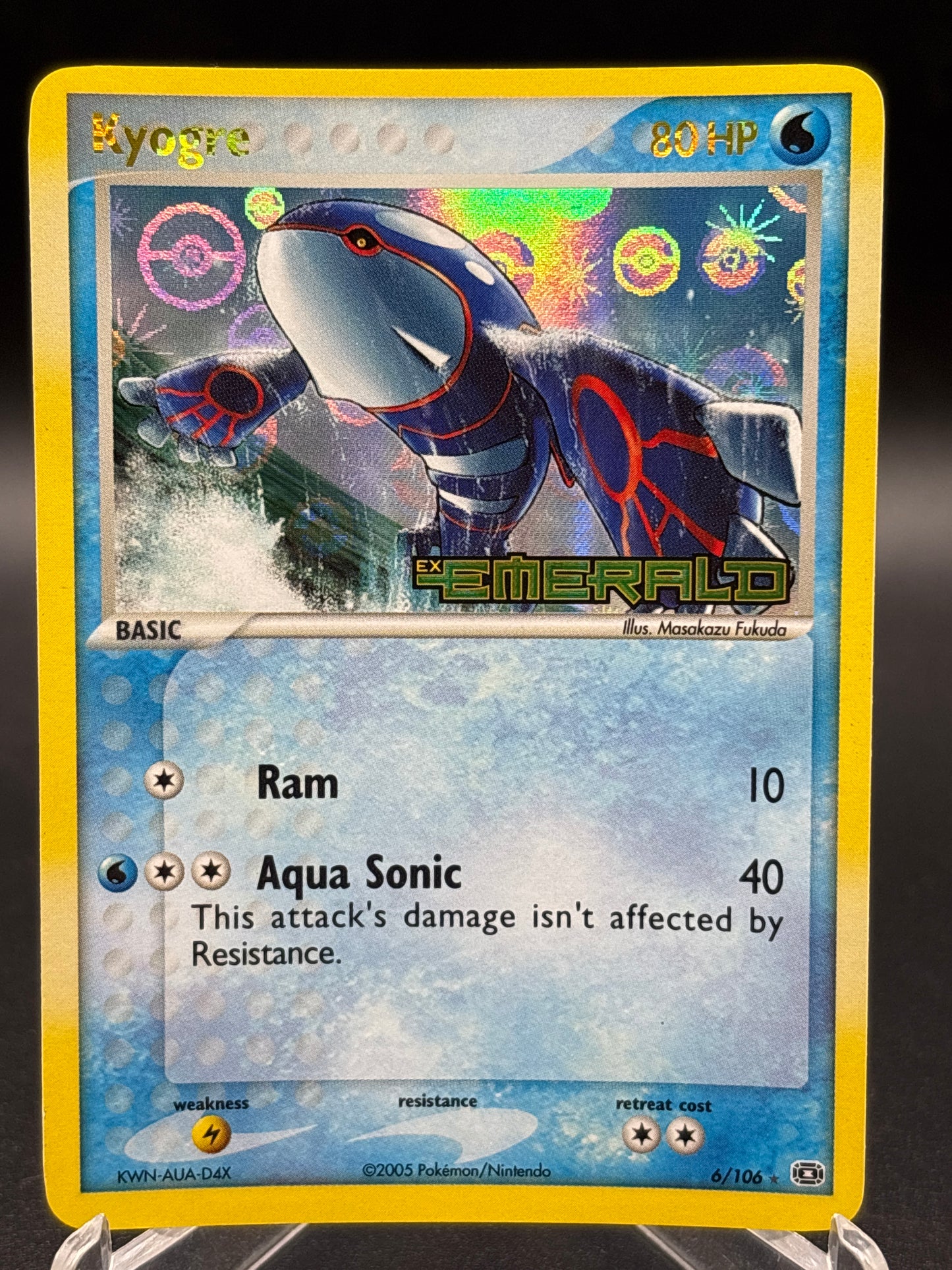 Pokémon TCG: 2005 Kyogre 6/106 EX Emerald Reverse Holo