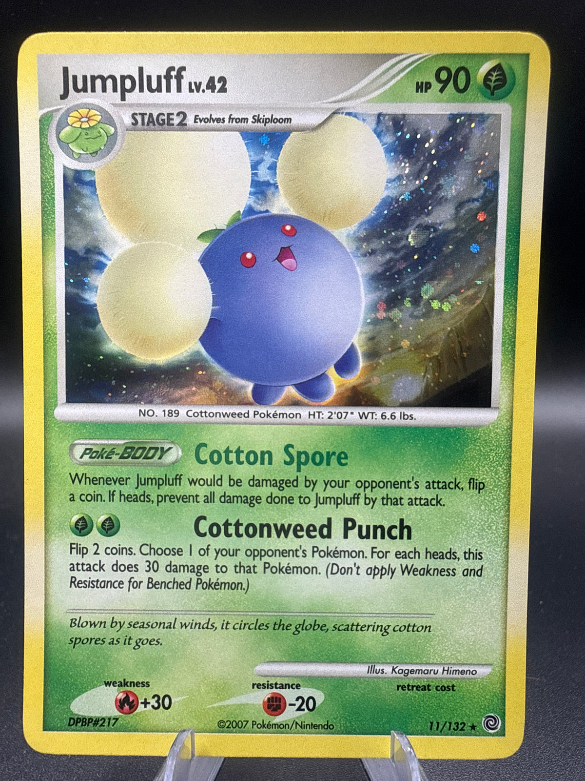 Pokémon TCG: 2007 Jumpluff 11/132 Secret Wonders Holo
