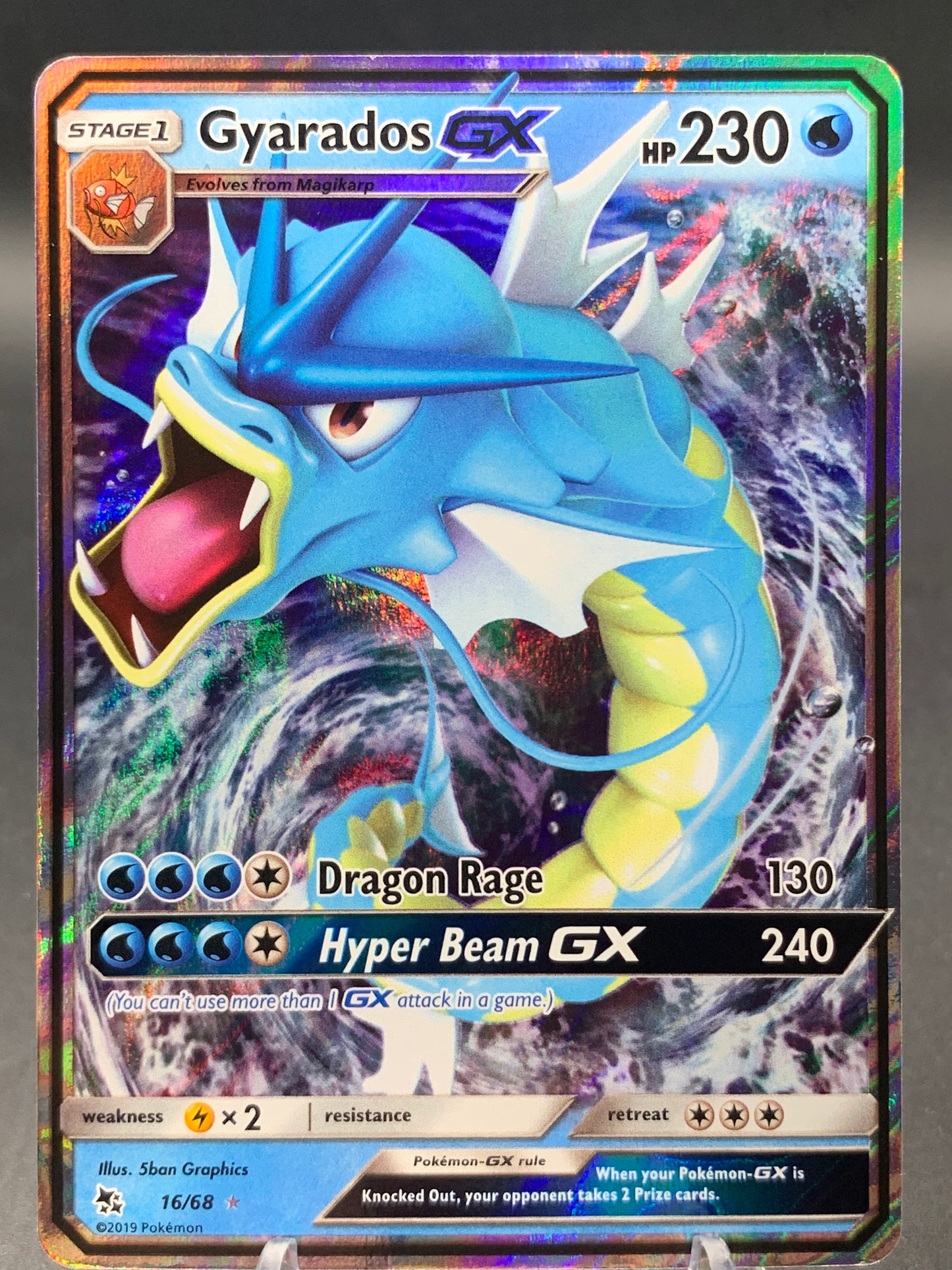 Pokémon TCG: 2019 Gyarados GX - 16/68 - SM: Hidden Fates