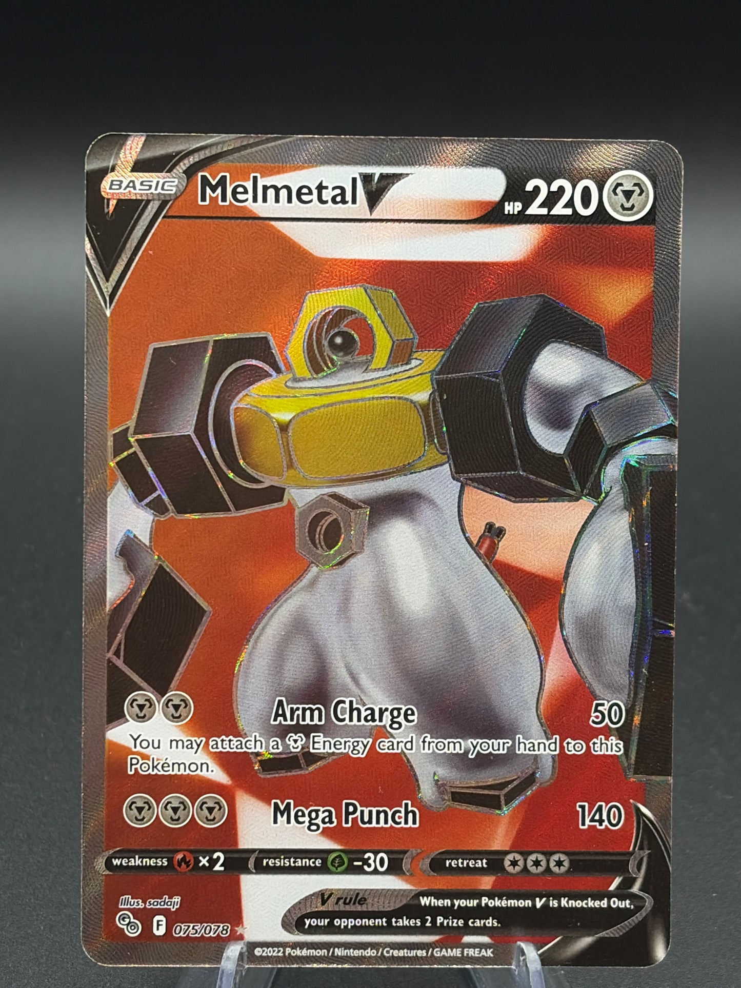 Pokémon TCG: 2022 Melmetal V (Full Art) 075/078 - Pokemon GO (PGO)