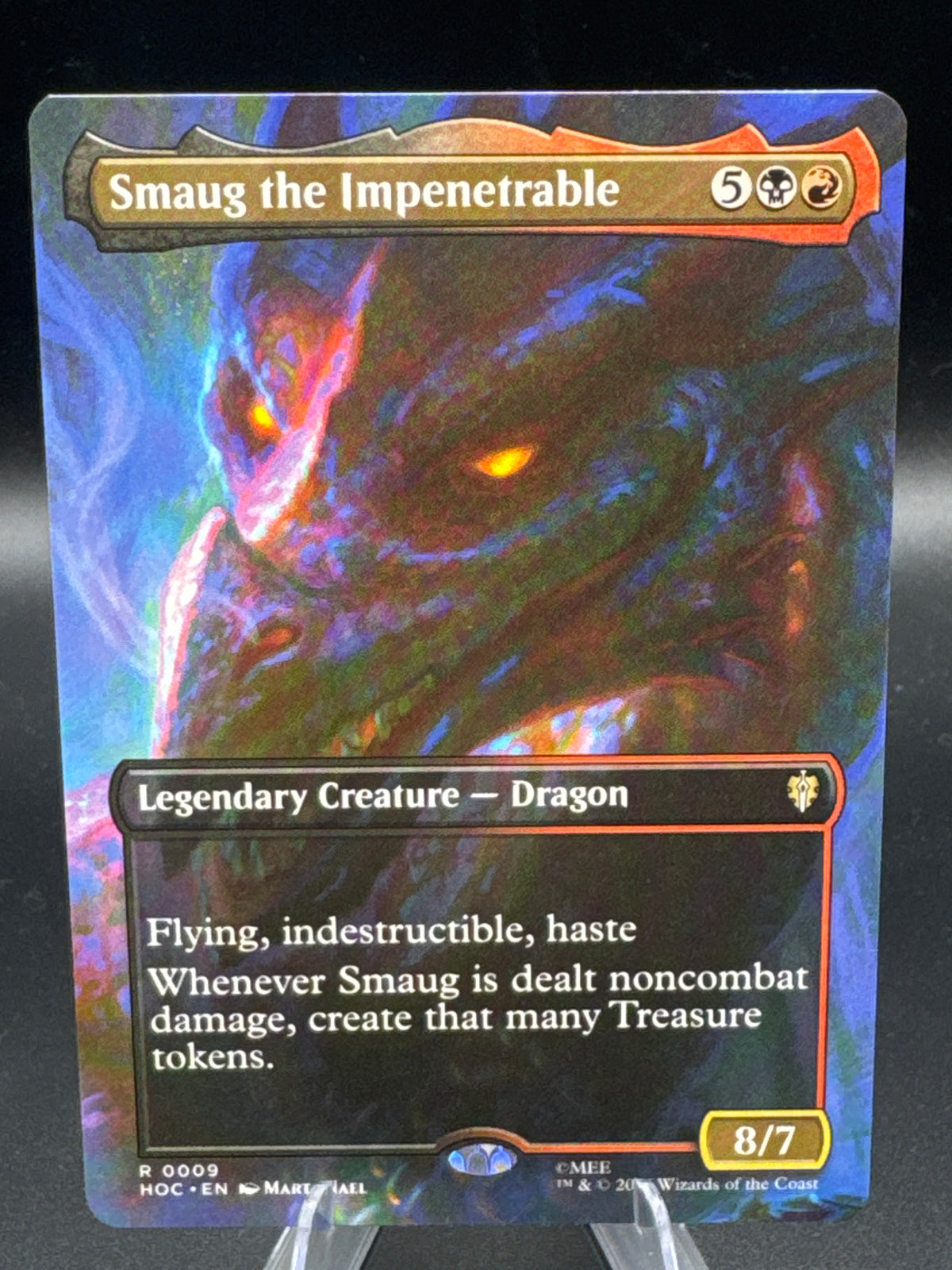 Magic The Gathering: Smaug the Impenetrable (Borderless) - The Hobbit: Eternal-Legal (HOC)