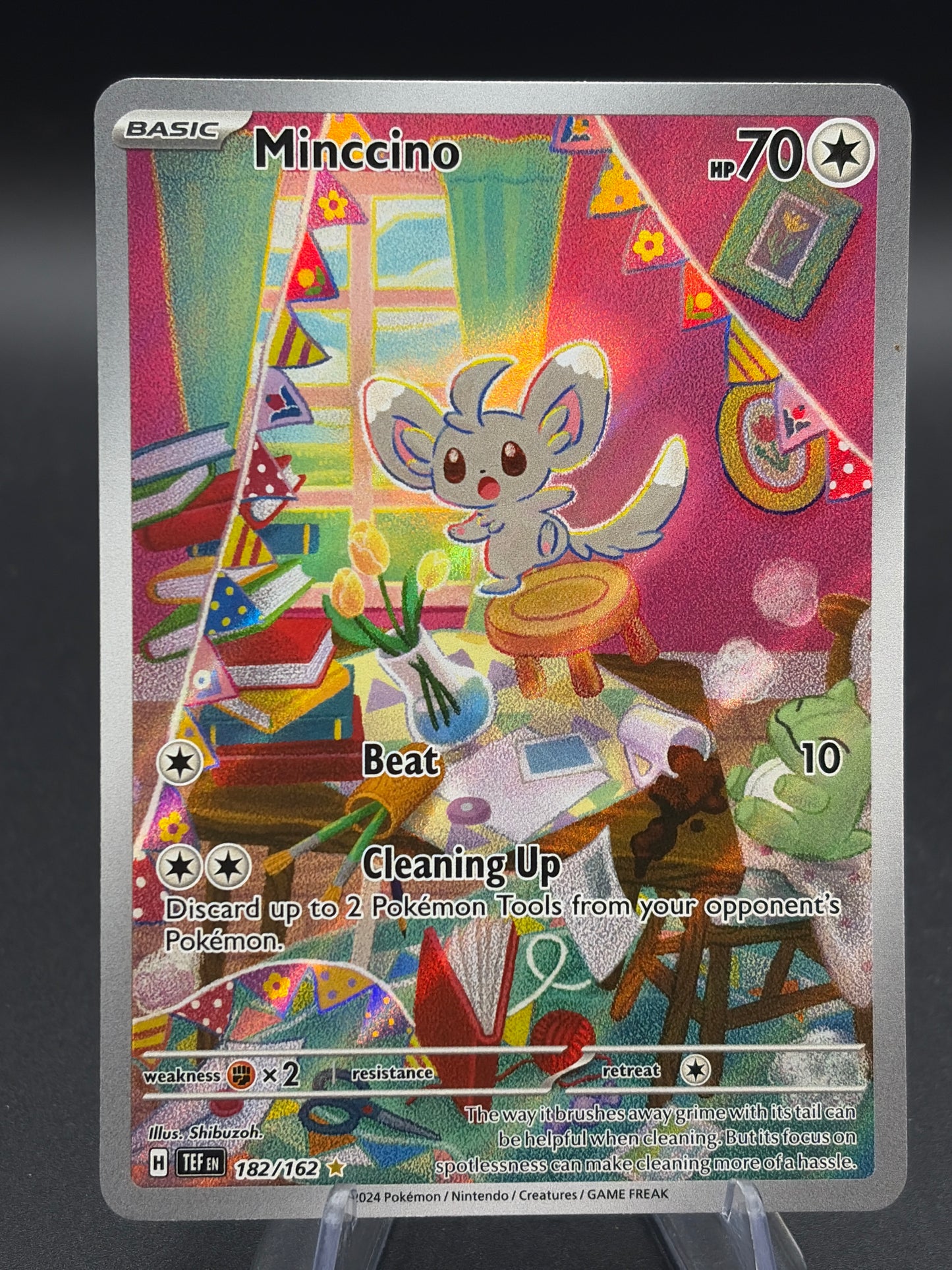 Pokémon TCG: 2024 Minccino 182/162 SV: Temporal Forces