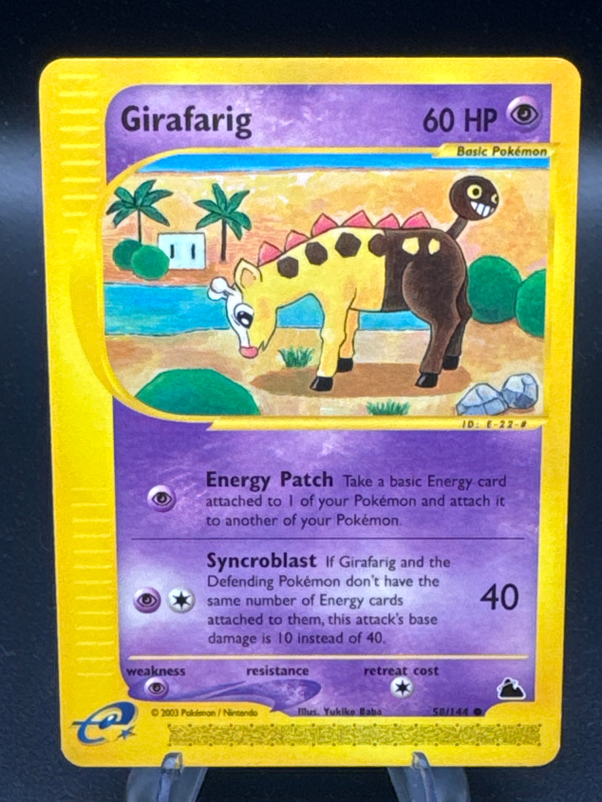 Pokémon TCG: 2003 Girafarig - 58/144 - Skyridge