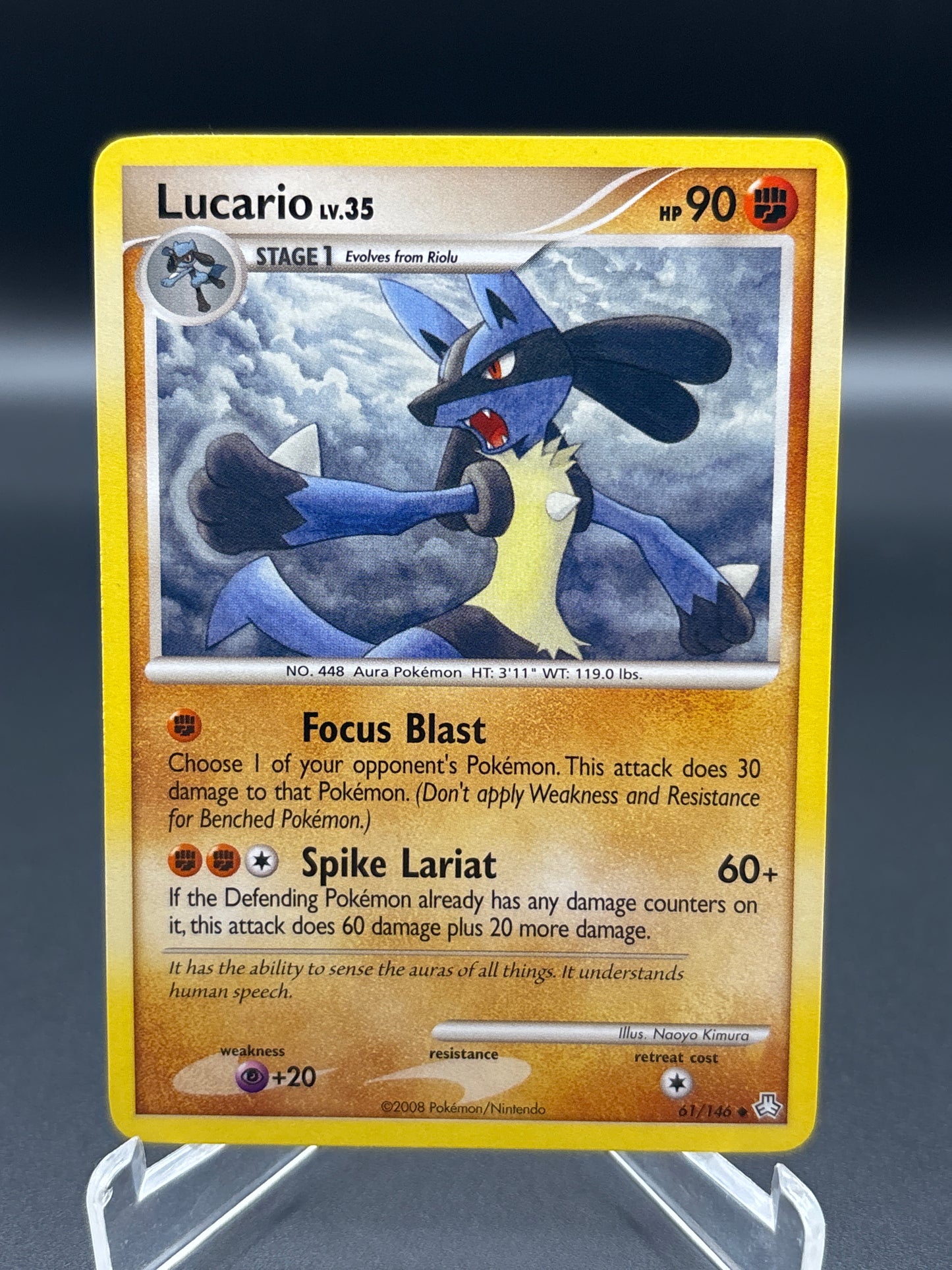 Pokémon TCG: 2008 Lucario 61/146 - Legends Awakened