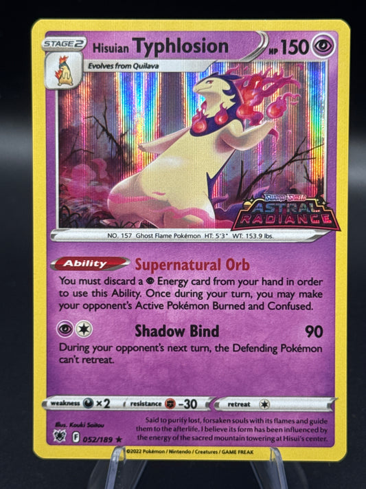 Pokemon TCG 2022 Hisuian Typhlosion 052/189 Astral Radiance Promo