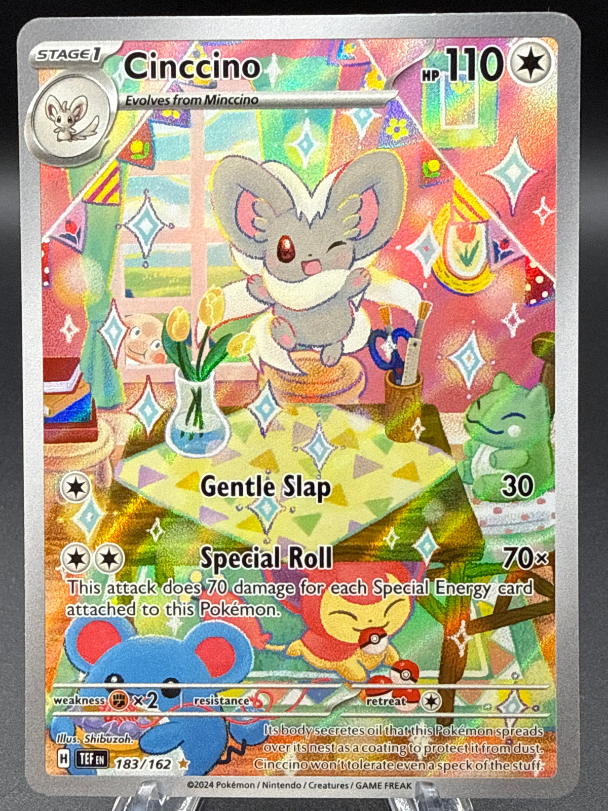 Pokémon TCG: 2024 Cinccino - 183/162 - SV05: Temporal Forces