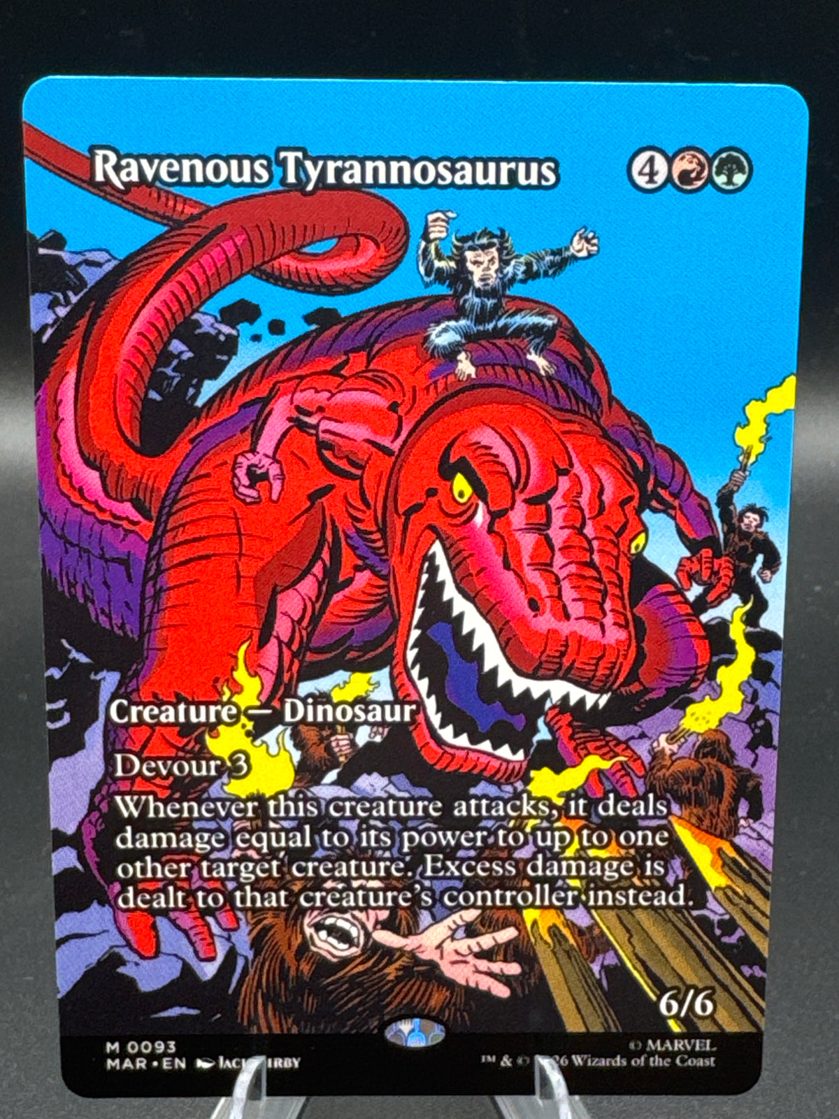 MTG TCG: 2026 Ravenous Tyrannosaurus (Borderless) - 0093 - Marvel Universe Eternal-Legal (MAR)