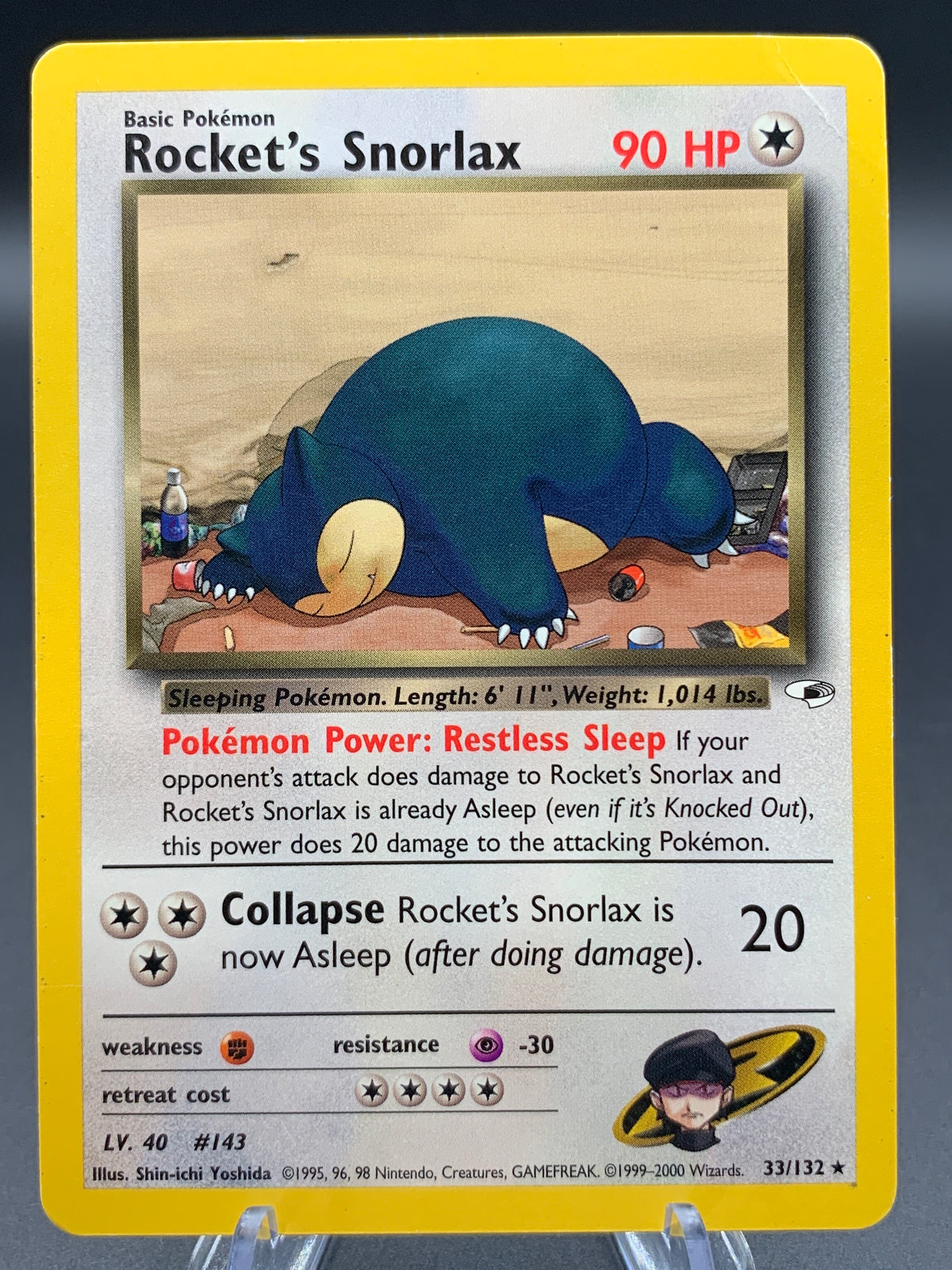 Pokémon TCG: 2000 Rocket's Snorlax - 33/132 - Gym Heroes