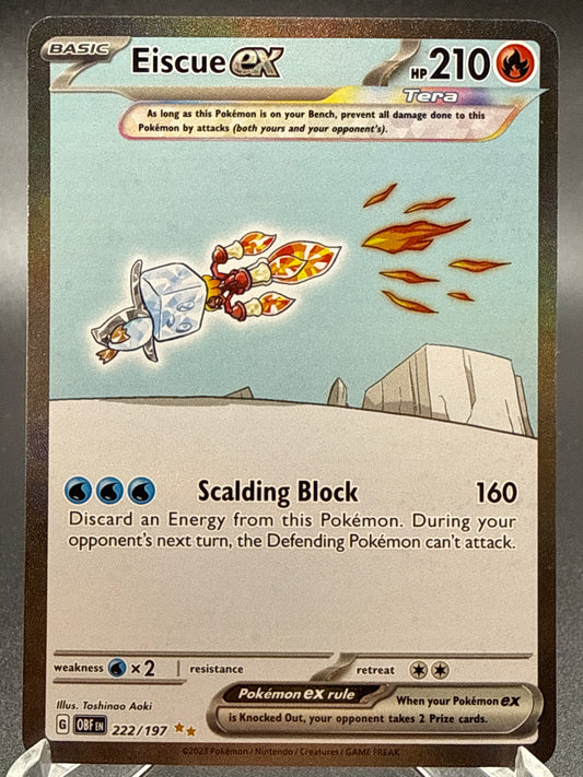 Pokémon TCG: 2023 Eiscue ex 222/197 SV: Obsidian Flames