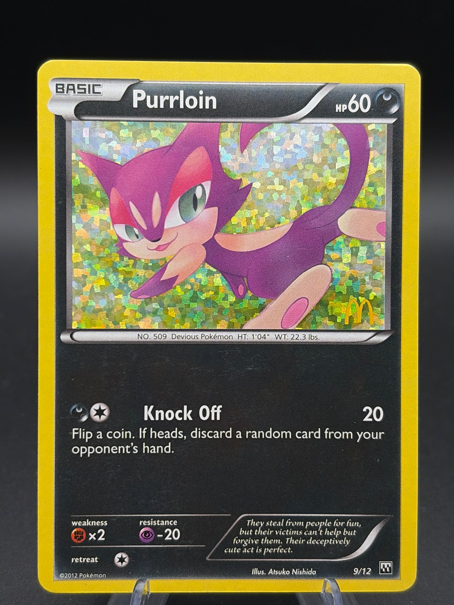 Pokémon TCG: Purrloin 9/12 - McDonald's Promos 2012