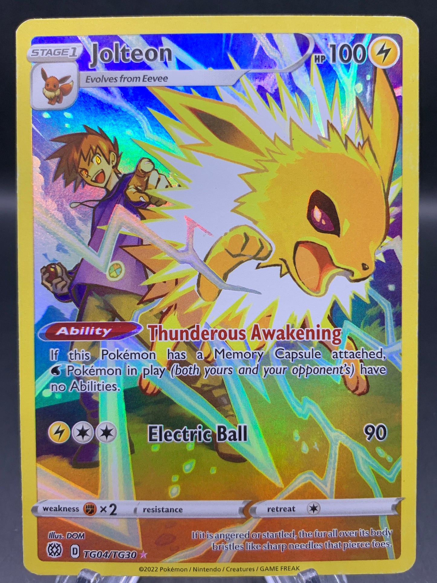 Pokémon TCG: 2022 Jolteon - TG04/TG30 - SWSH: Brilliant Stars Trainer Gallery