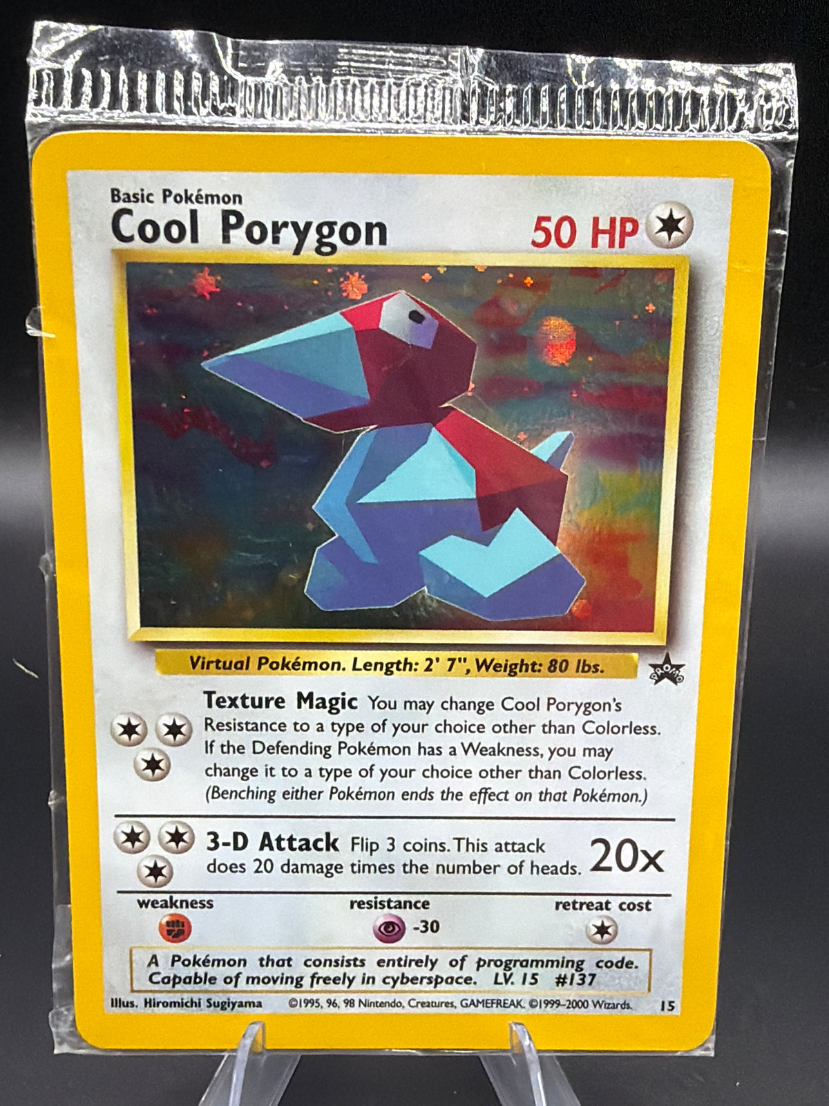 Pokémon TCG: Sealed 1999 Cool Porygon #15 Black Star Promo Holo