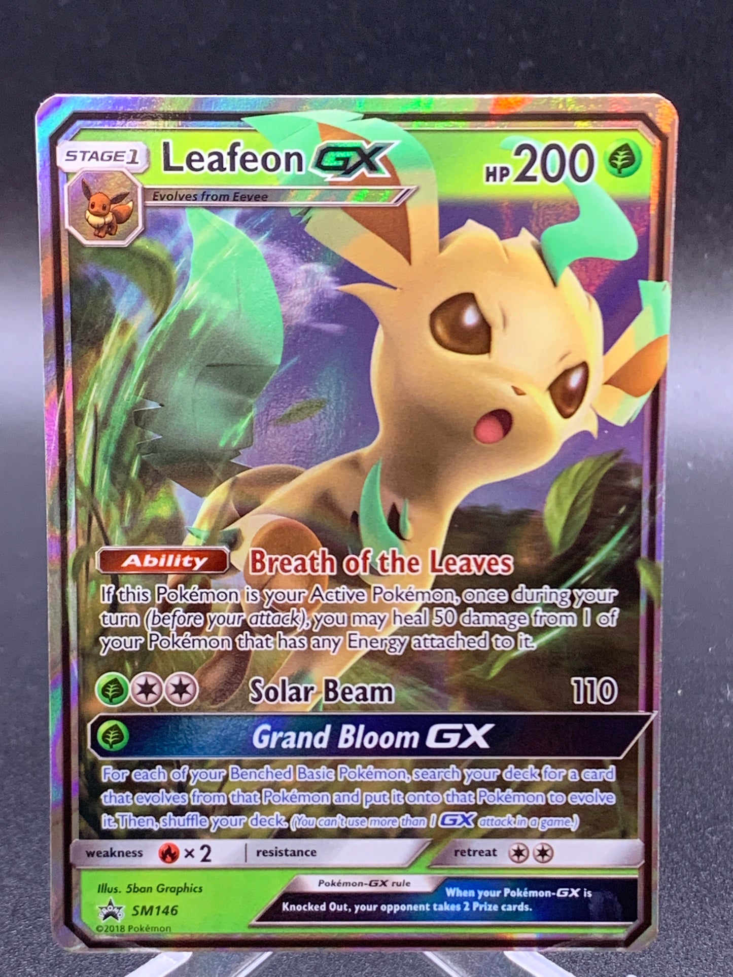 Pokémon TCG: 2018 Leafeon GX SM146 Sun & Moon Promo