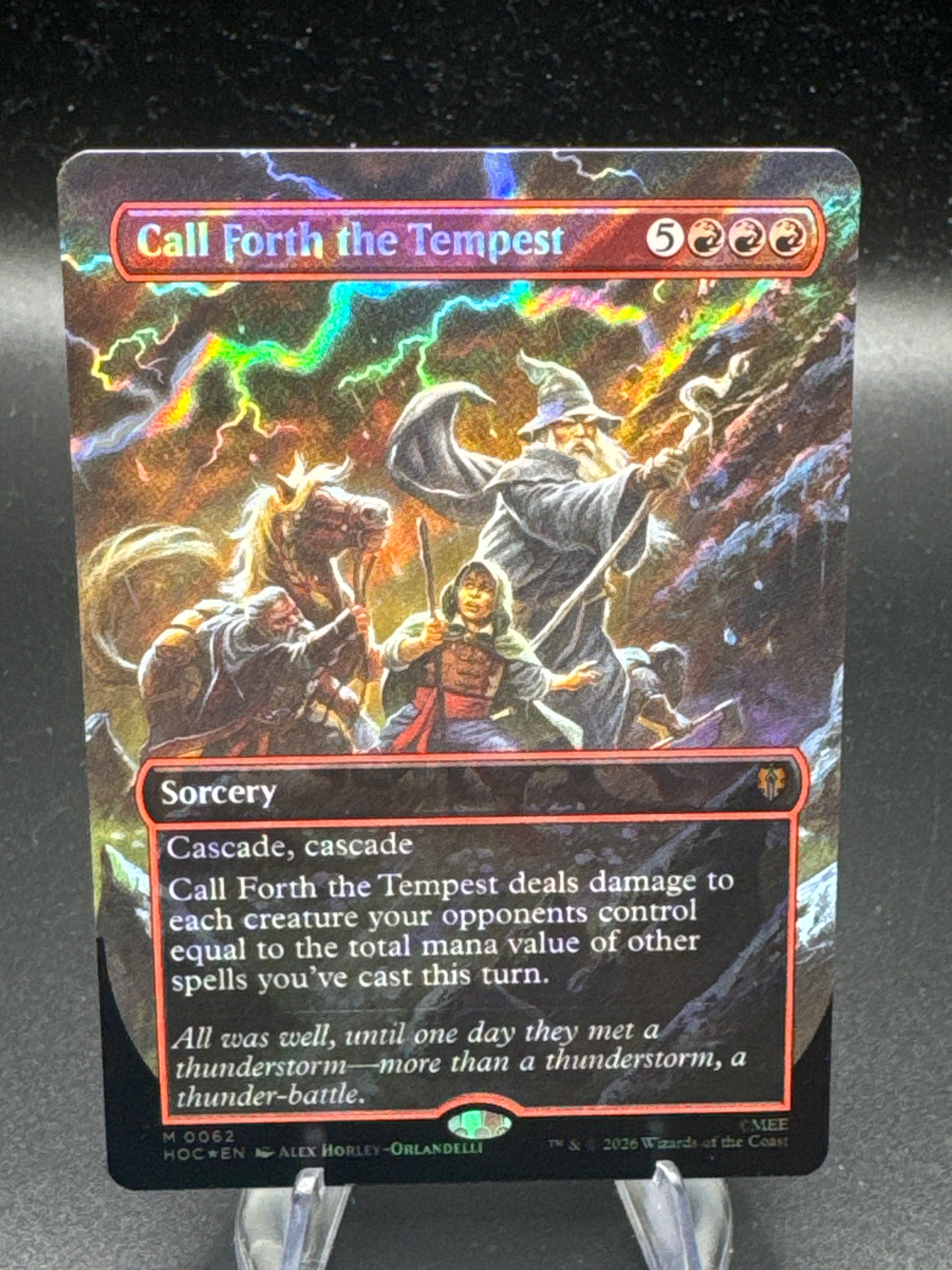 Magic The Gathering: Call Forth the Tempest (Borderless) (Surge Foil) M 0062 - The Hobbit: Eternal-Legal