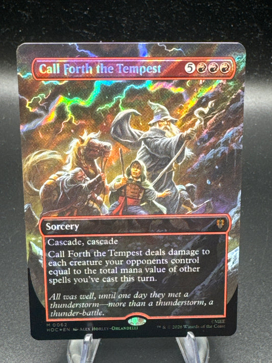 Magic The Gathering: Call Forth the Tempest (Borderless) (Surge Foil) M 0062 - The Hobbit: Eternal-Legal