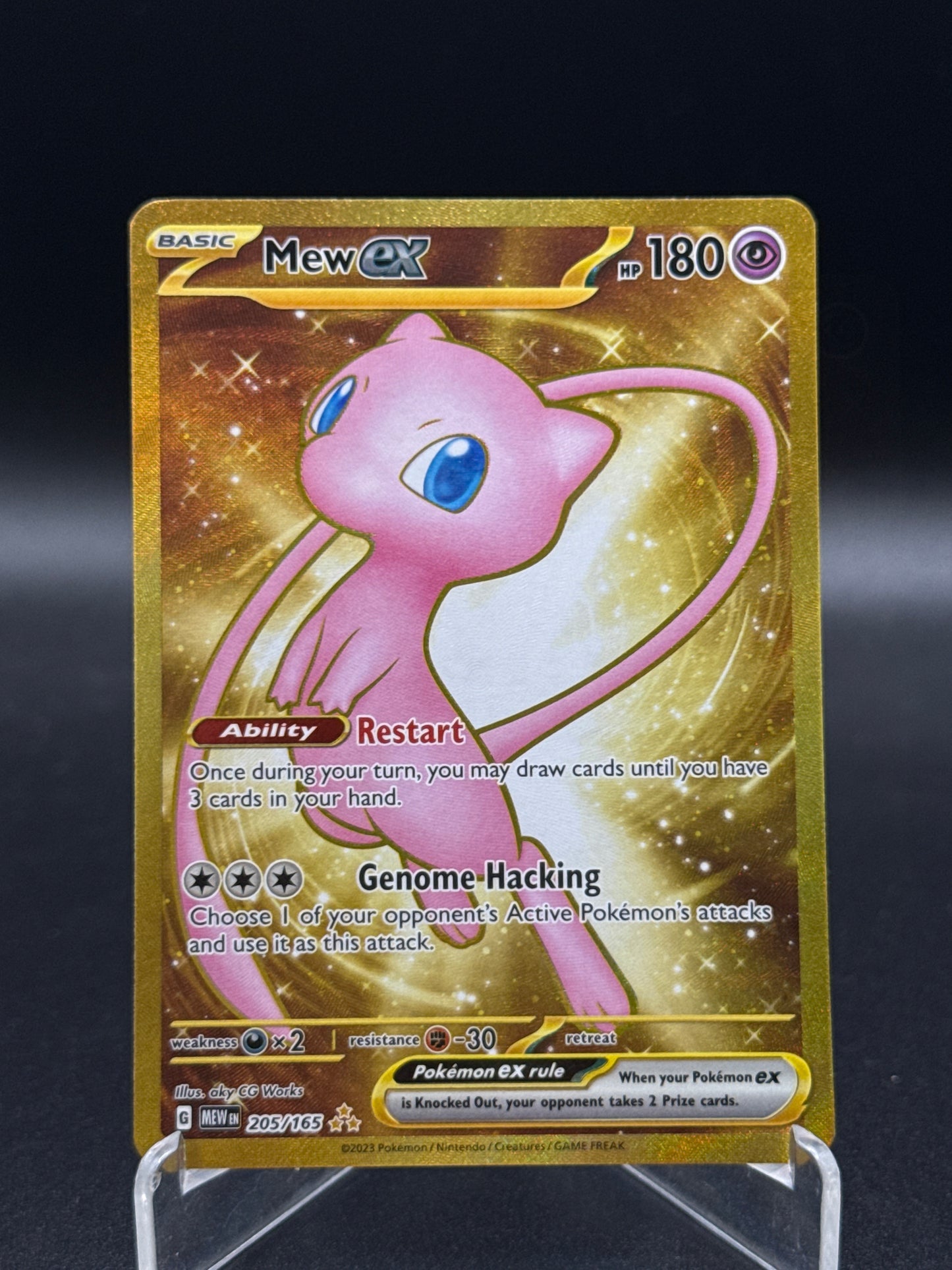 Pokémon TCG: 2023 Mew ex - 205/165 - Scarlet & Violet 151 Gold
