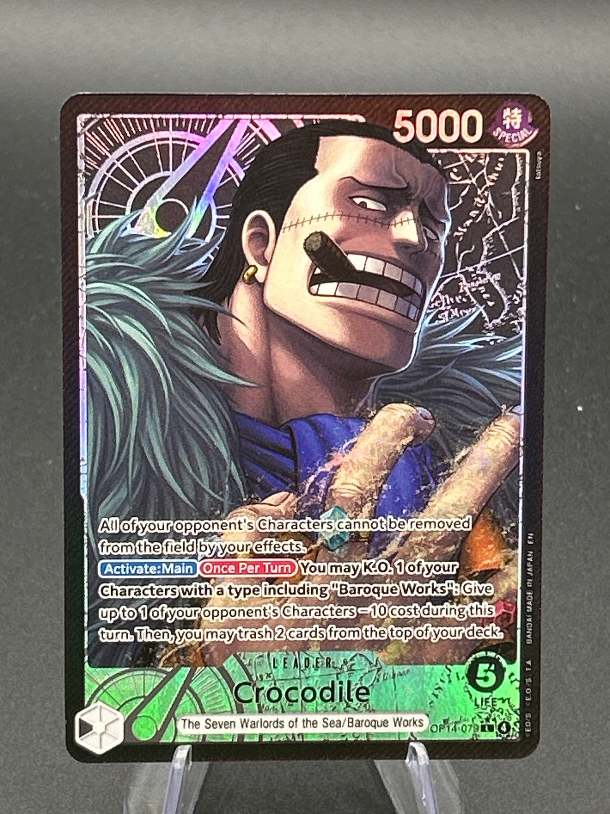 One Piece TCG: Crocodile - OP14-079 - The Azure Sea's Seven