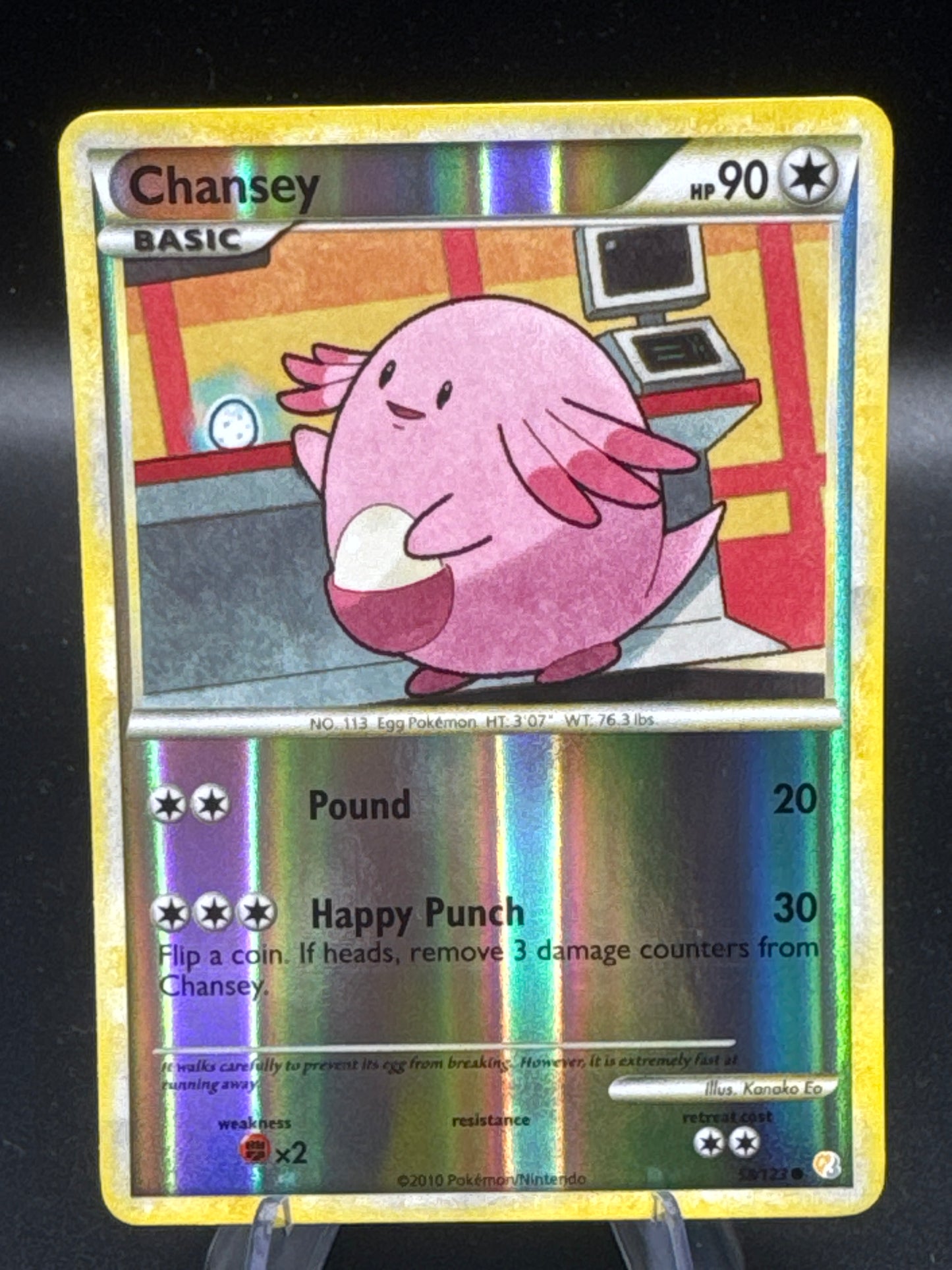 Pokémon TCG: 2010 Chansey 58/123 HeartGold SoulSilver Reverse-Holo