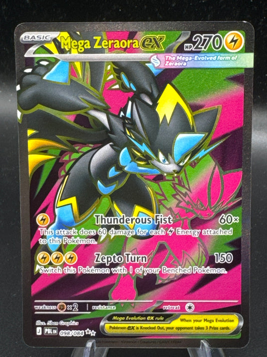 Pokémon TCG: 2026 Mega Zeraora ex - 098/084 - ME05: Pitch Black