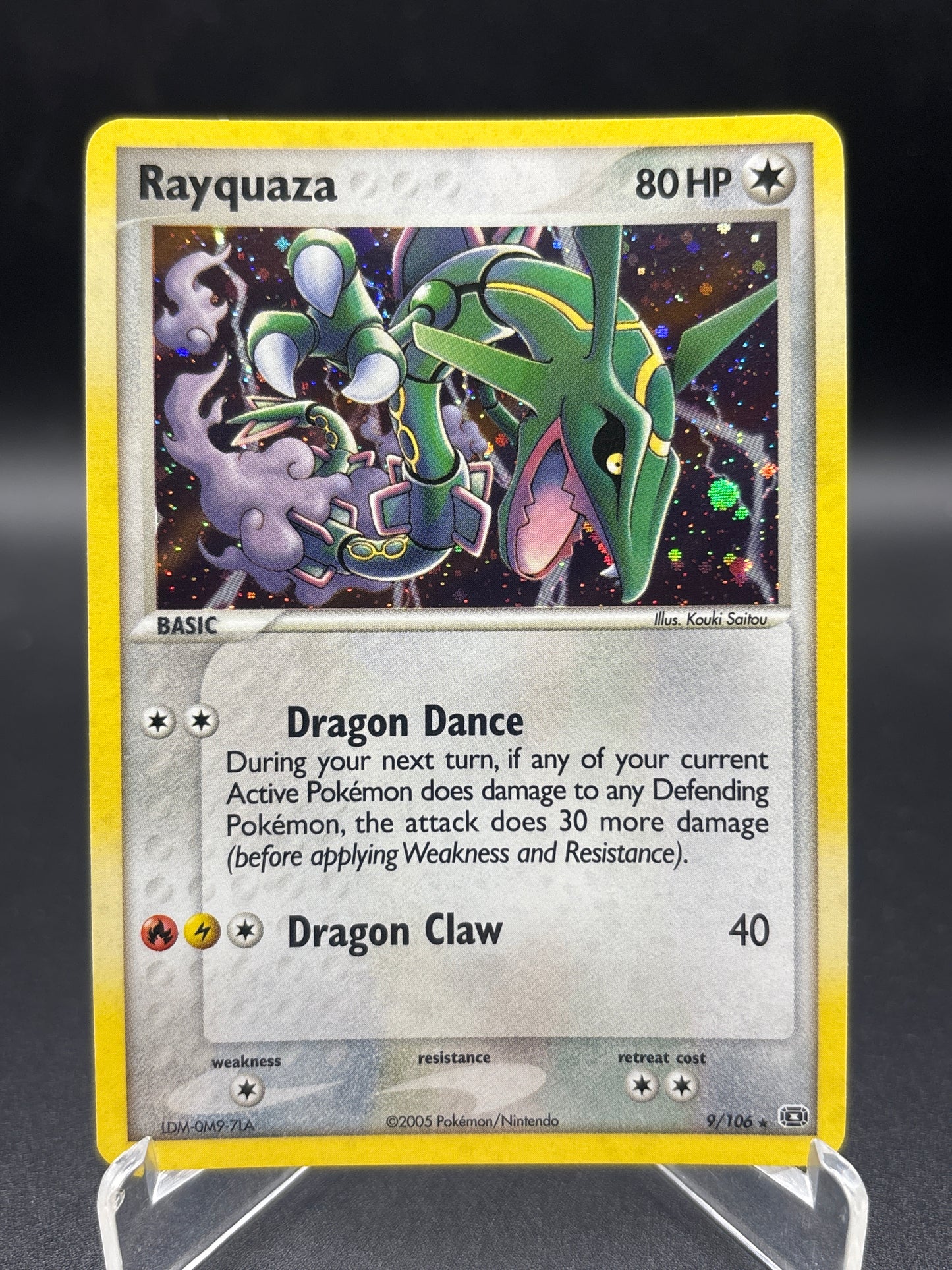 Pokémon TCG: 2005 Rayquaza 9/106 Emerald Holo