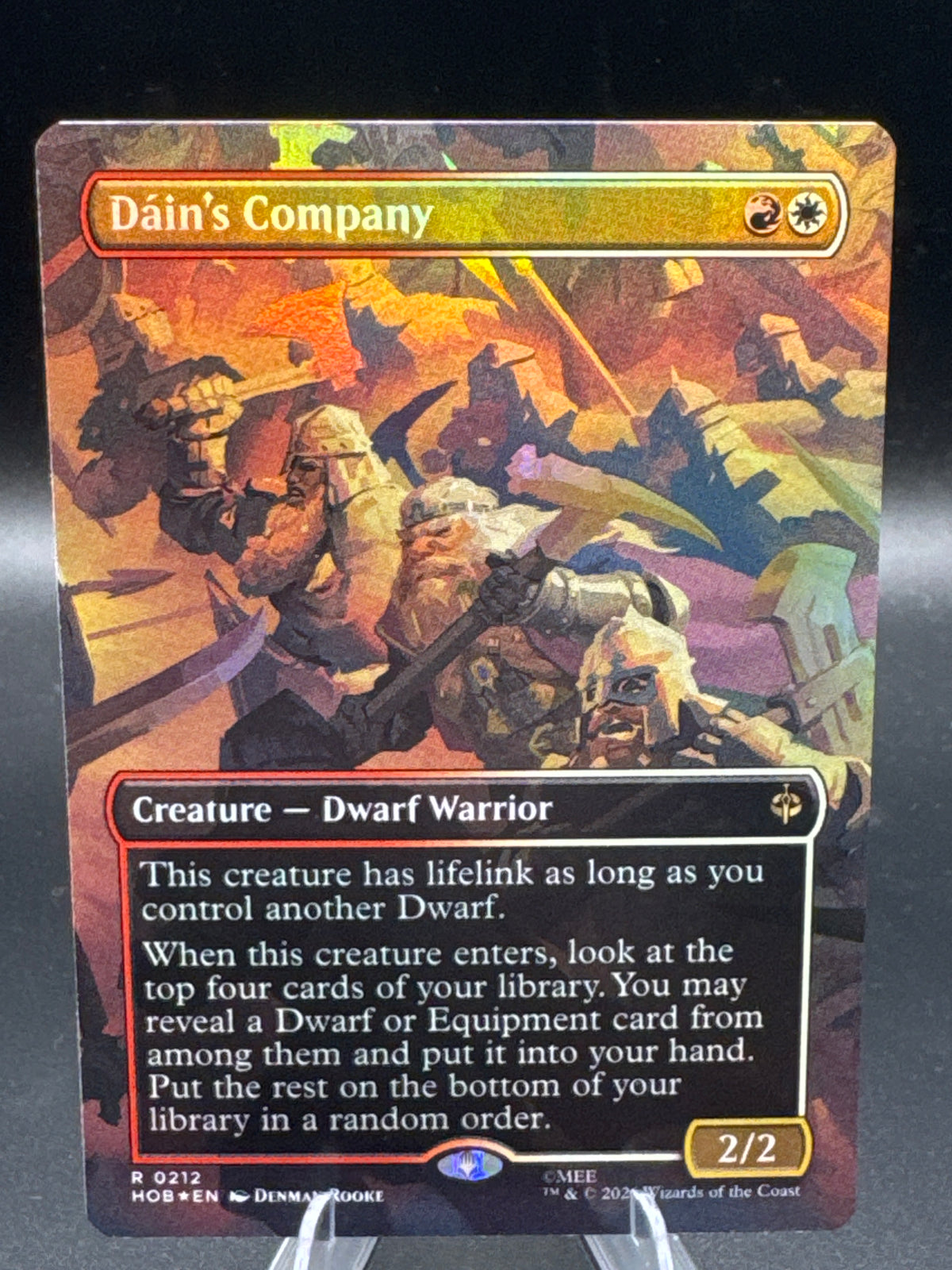MTG TCG: 2026 Dain's Company (Borderless) - 0212 - The Hobbit (HOB)