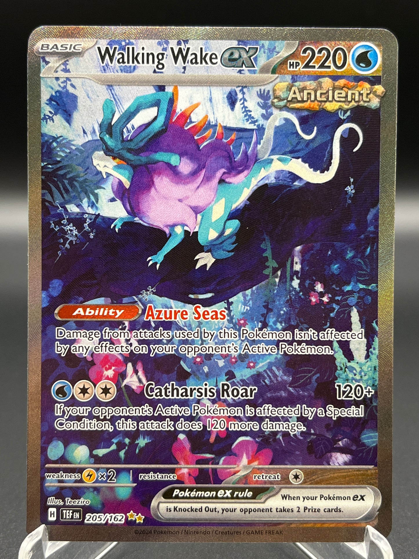 Pokémon TCG: 2024 Walking Wake ex 205/162 S&V: Temporal Forces