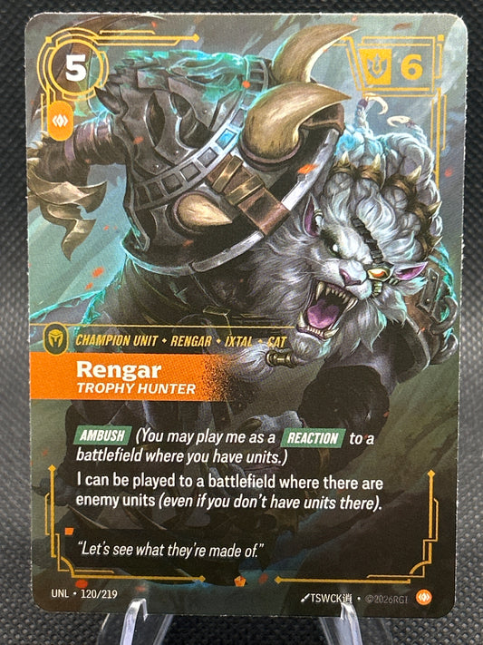 Riftbound TCG: 2026 Rengar 120/219 Unleashed