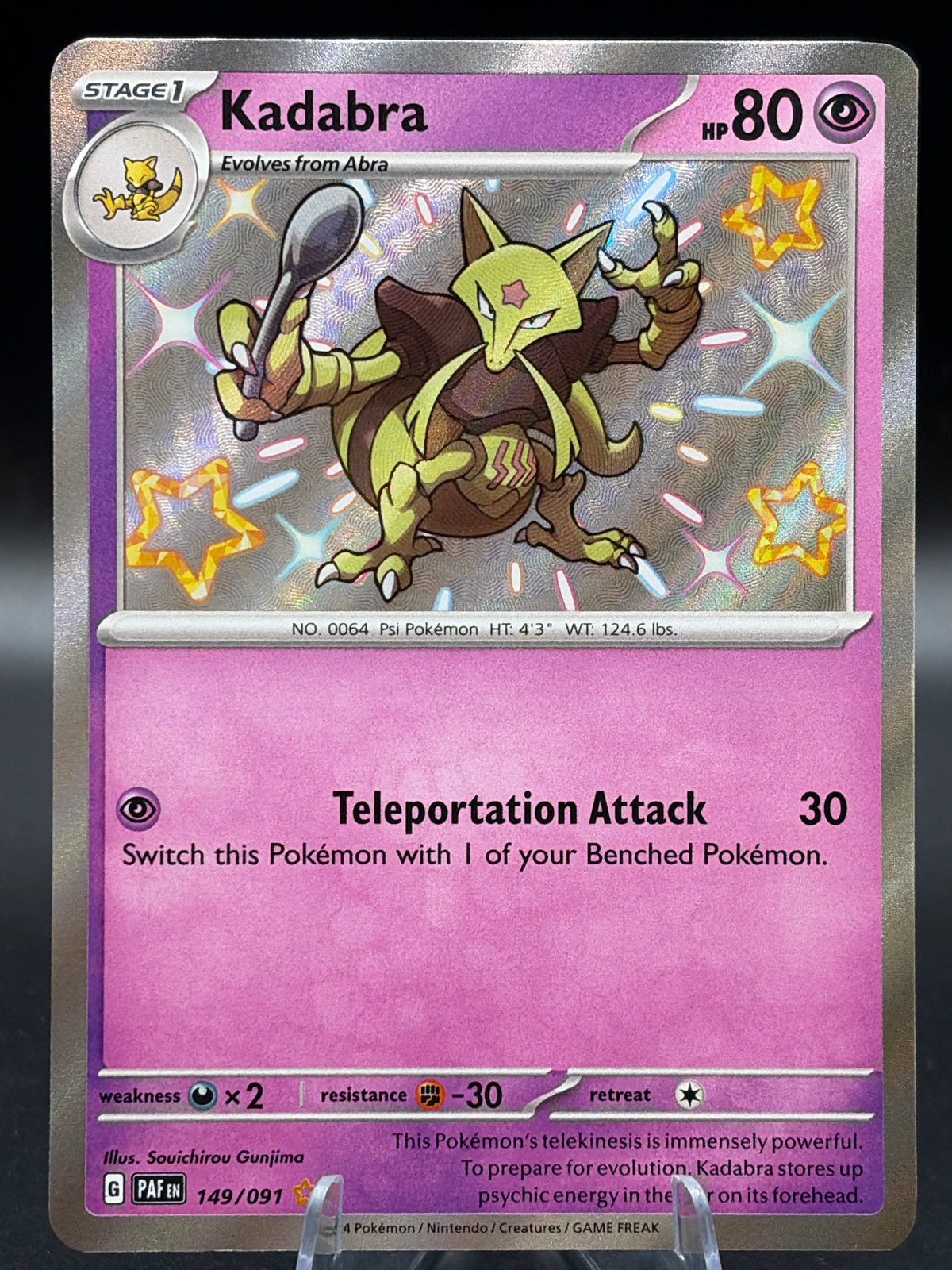 Pokémon TCG: 2024 - Kadabra - 149/091 - SV: Paldean Fates Baby Shiny