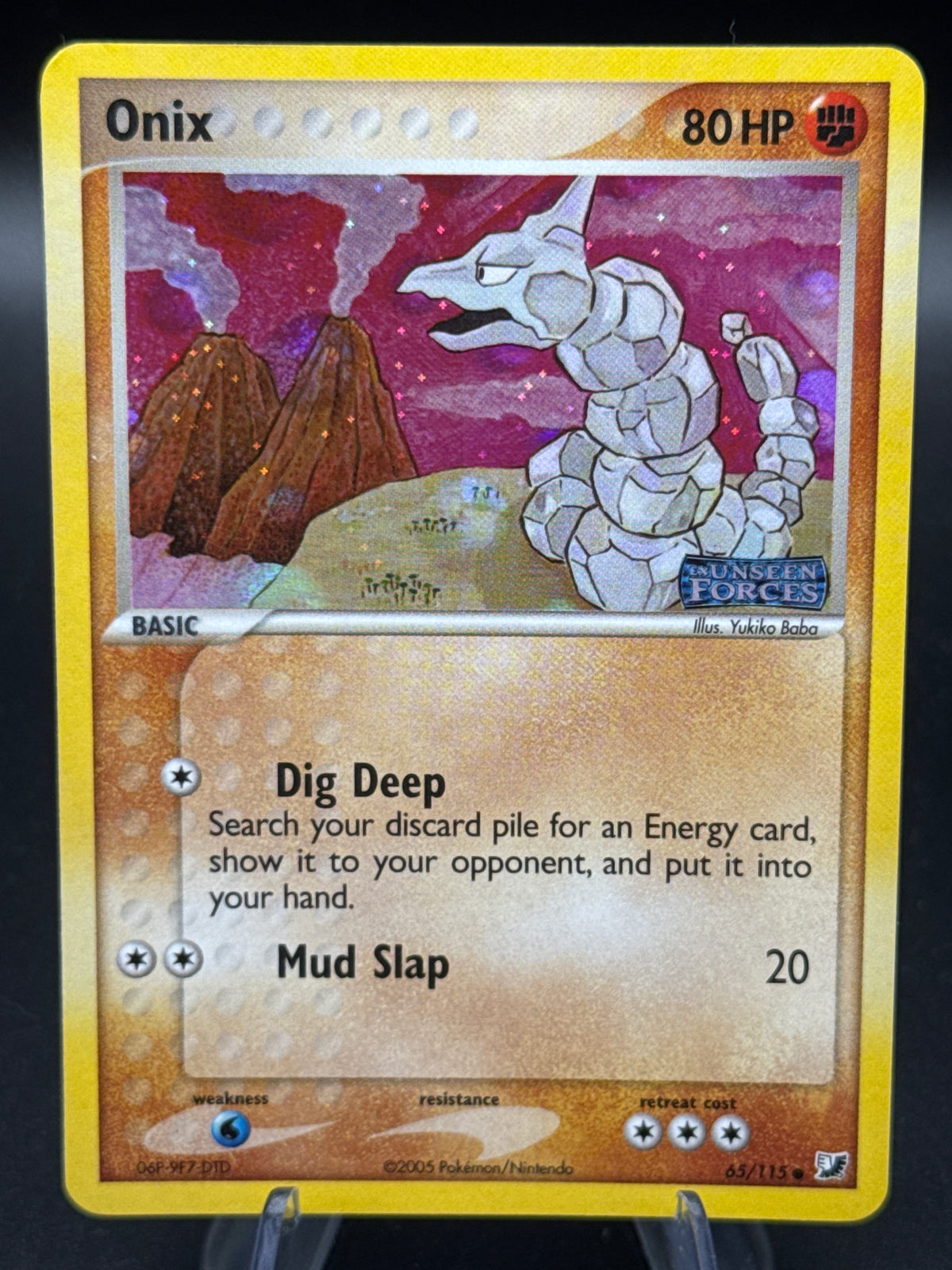 Pokémon TCG 2005 Onix 65/115 - Unseen Forces Stamped