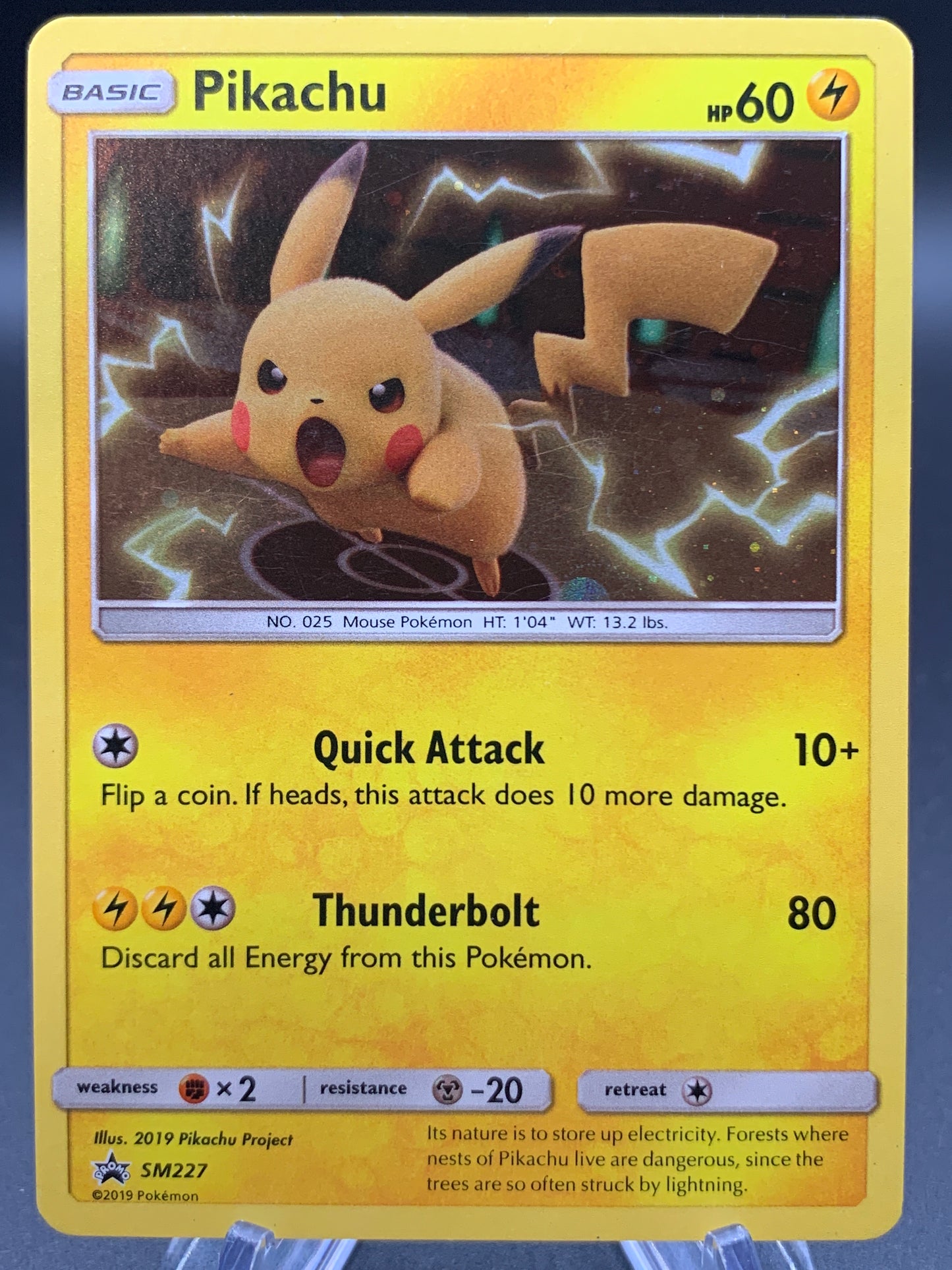 Pokémon TCG: 2019 Pikachu - SM227 - S&M: Promos