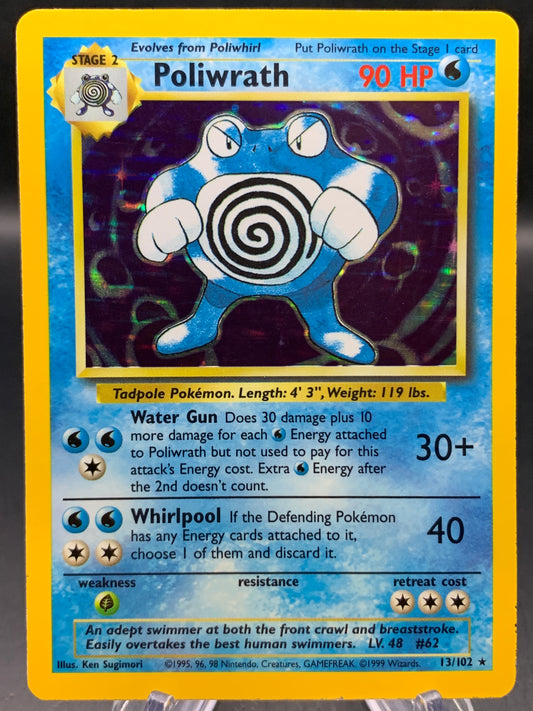 Pokémon TCG: 1999 Poliwrath - 13/102 - Base Set Holo