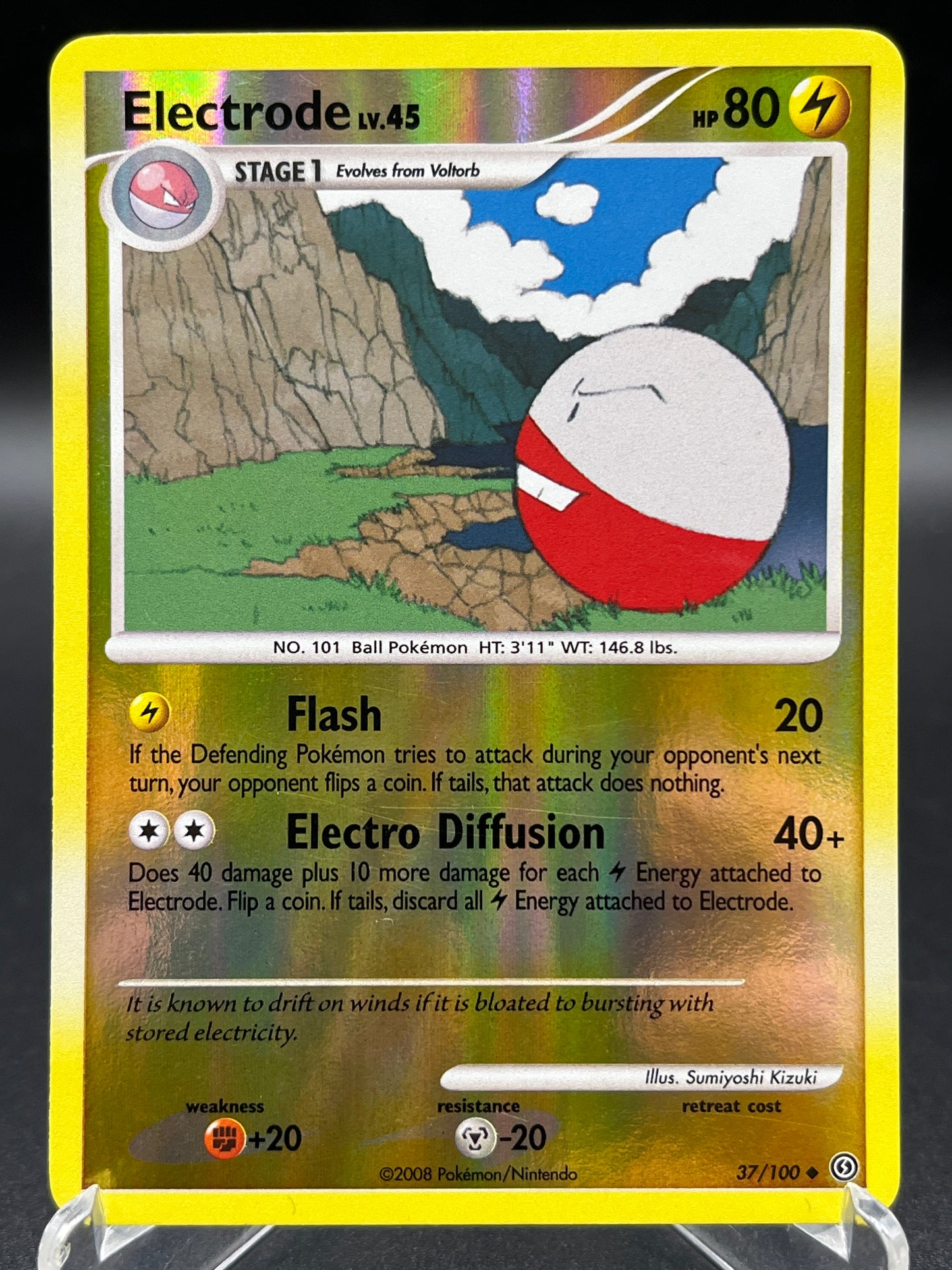 Pokémon TCG: 2008 Electrode Lv. 45 37/100 - DP: Stormfront Reverse Holo