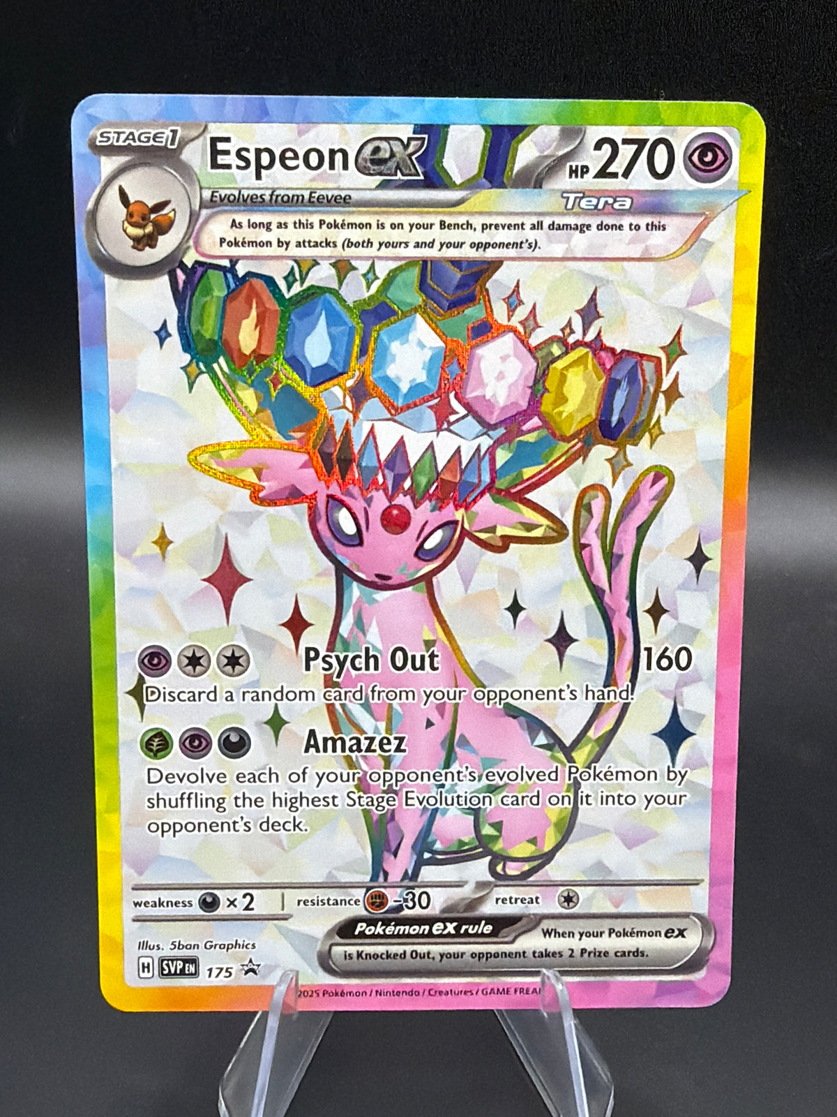 Pokémon TCG: 2025 Espeon ex - #175 - SV: Scarlet & Violet Promo