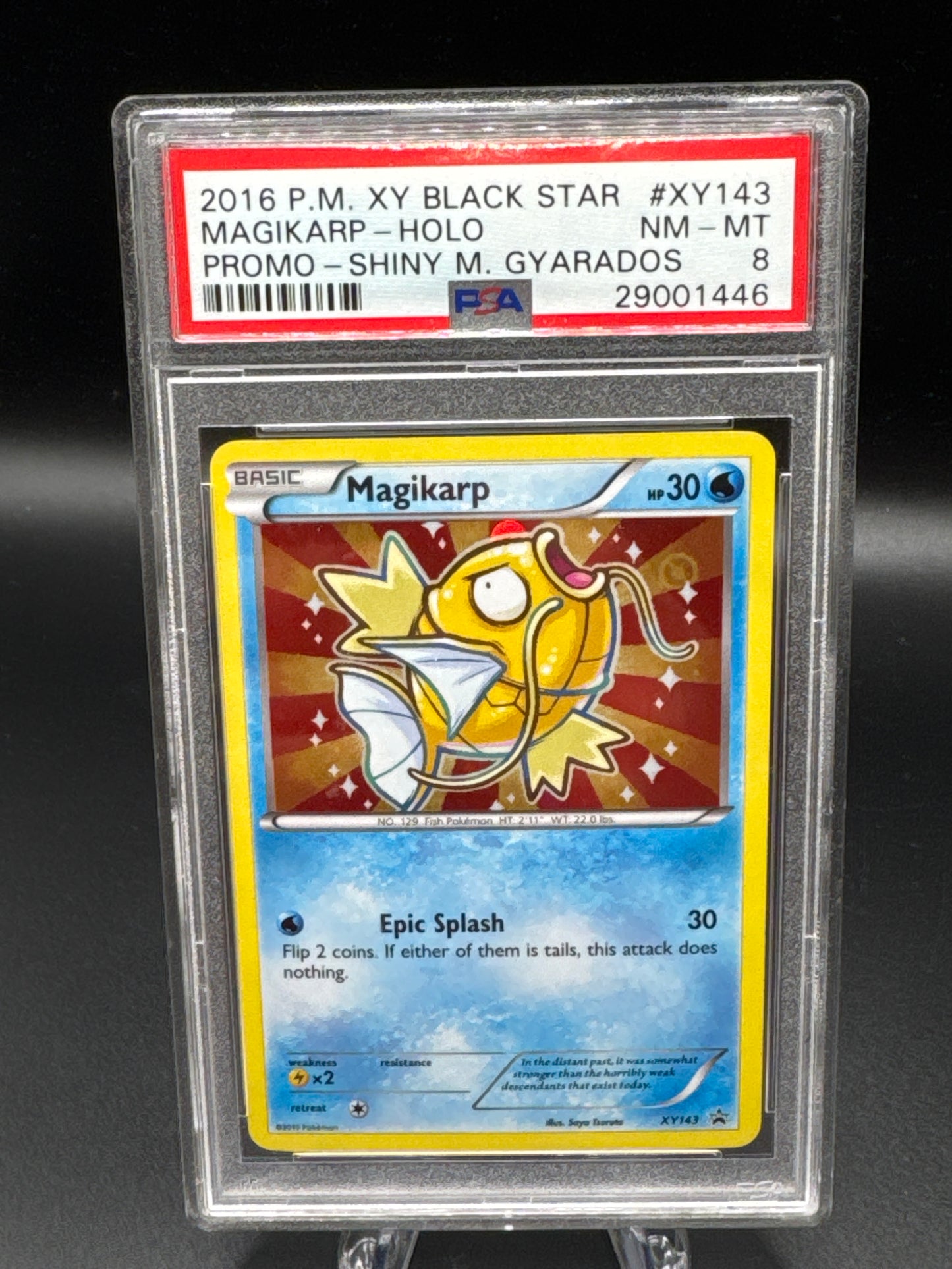 PSA 8 Pokémon TCG: 2016 Magikarp XY143 Promo