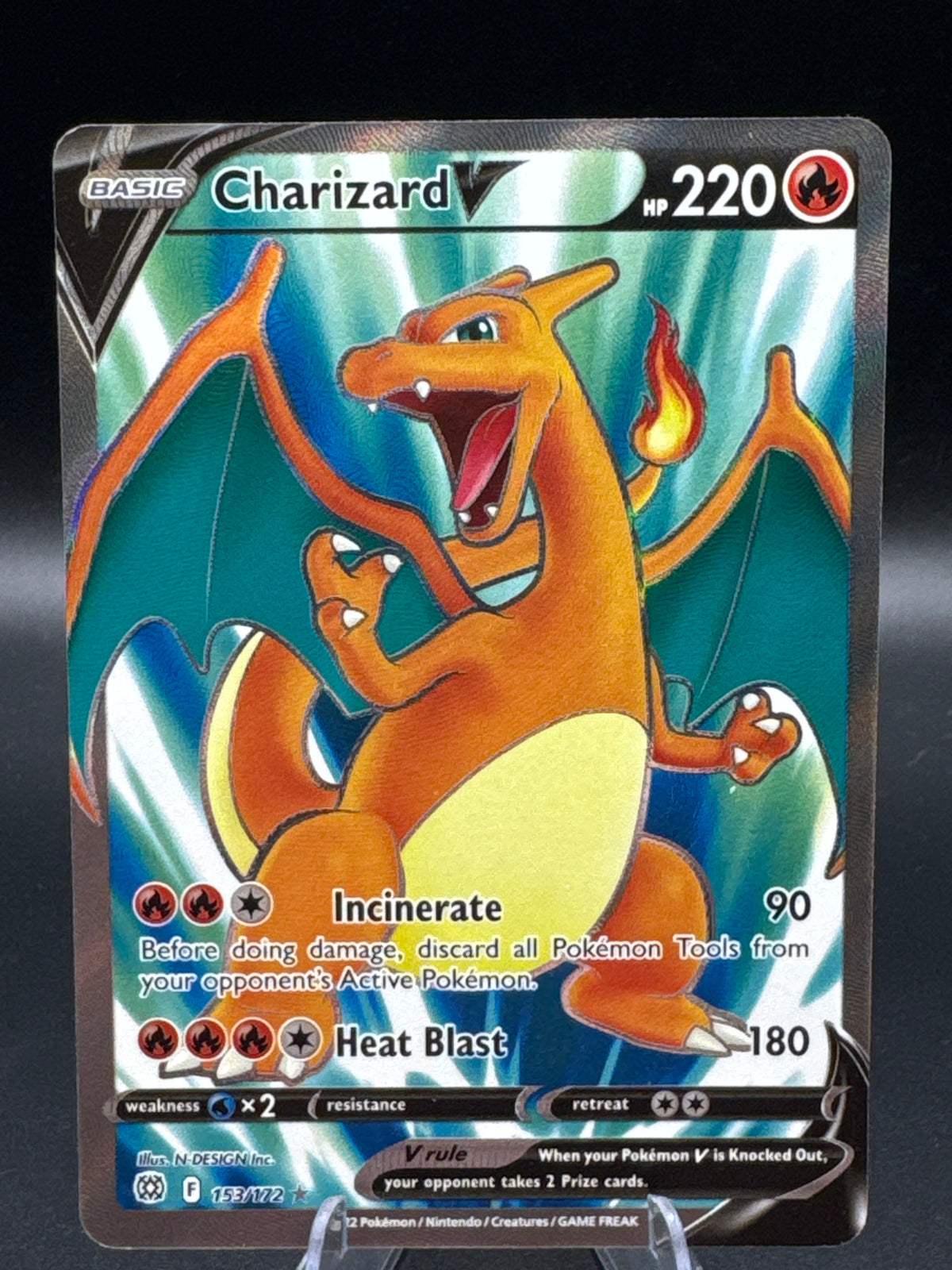 Pokémon TCG: 2022 Charizard V - 153/172 - Brilliant Stars Full Art