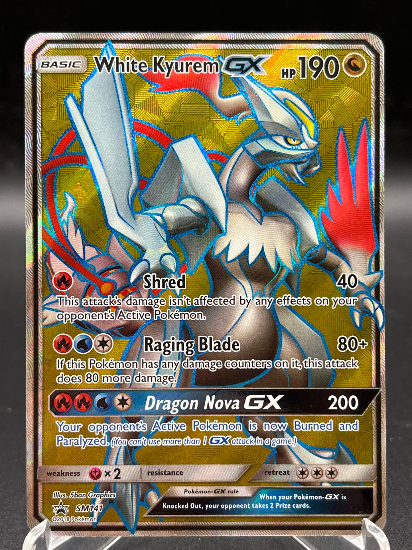 Pokémon TCG: 2018 - White Kyurem GX - SM141 - SM: Promo
