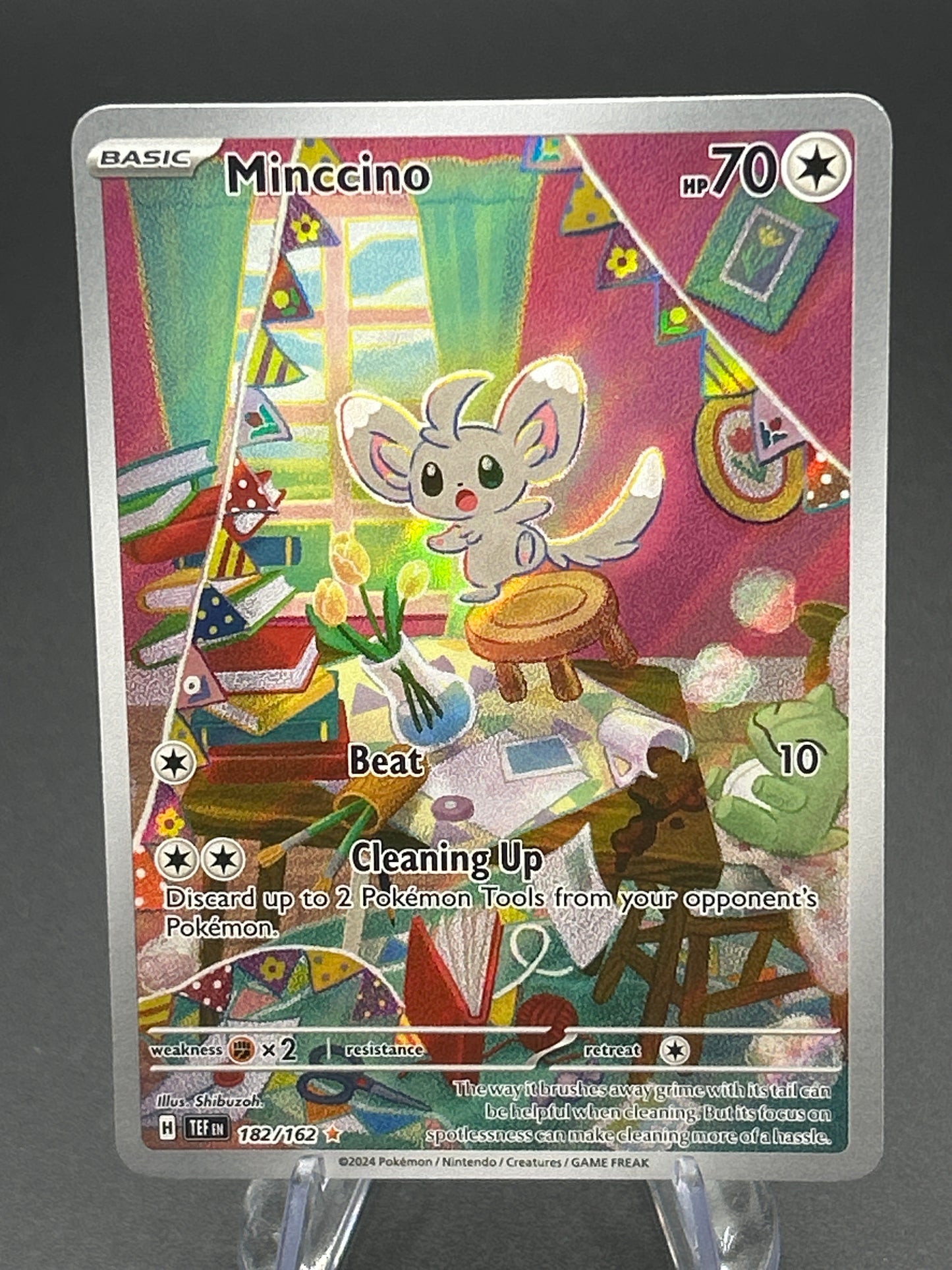 Pokémon TCG: 2024 Minccino 182/162 SV: Temporal Forces