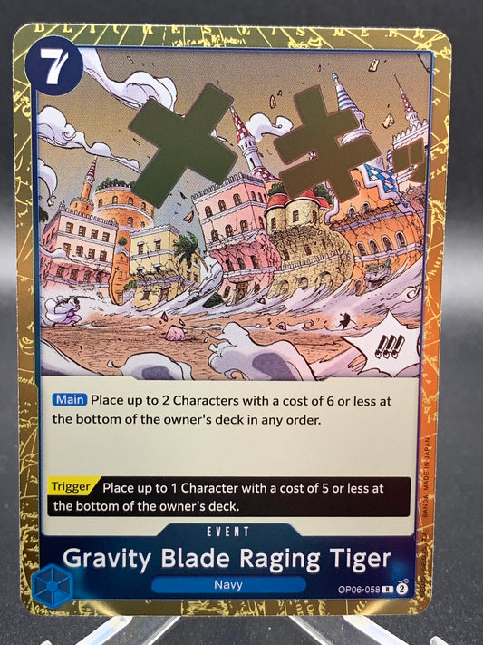 One Piece TCG:  Gravity Blade Raging Tiger OP06-058 -  One Piece