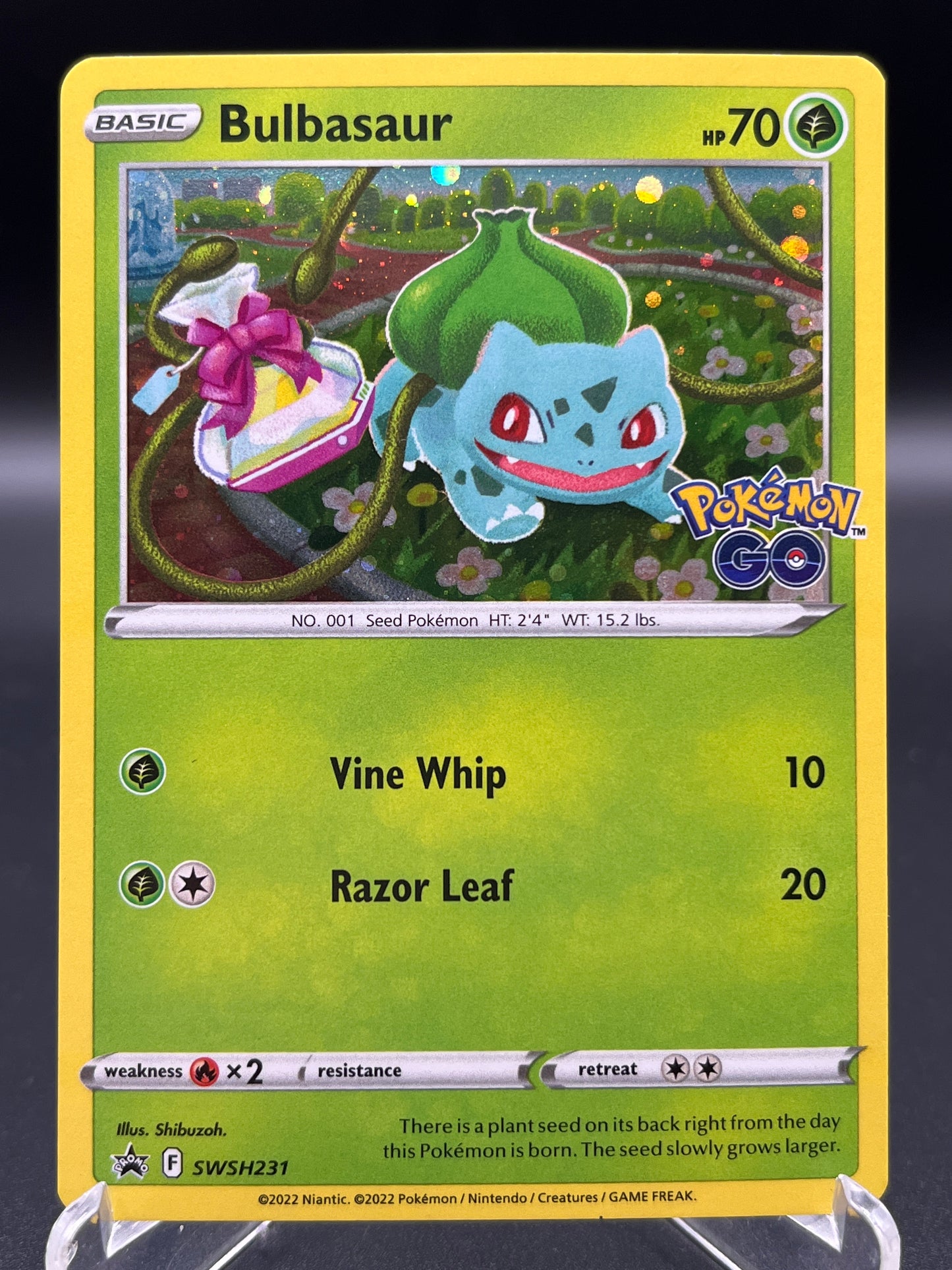 Pokémon TCG: 2022 Bulbasaur SWSH231 Pokemon Go Promo