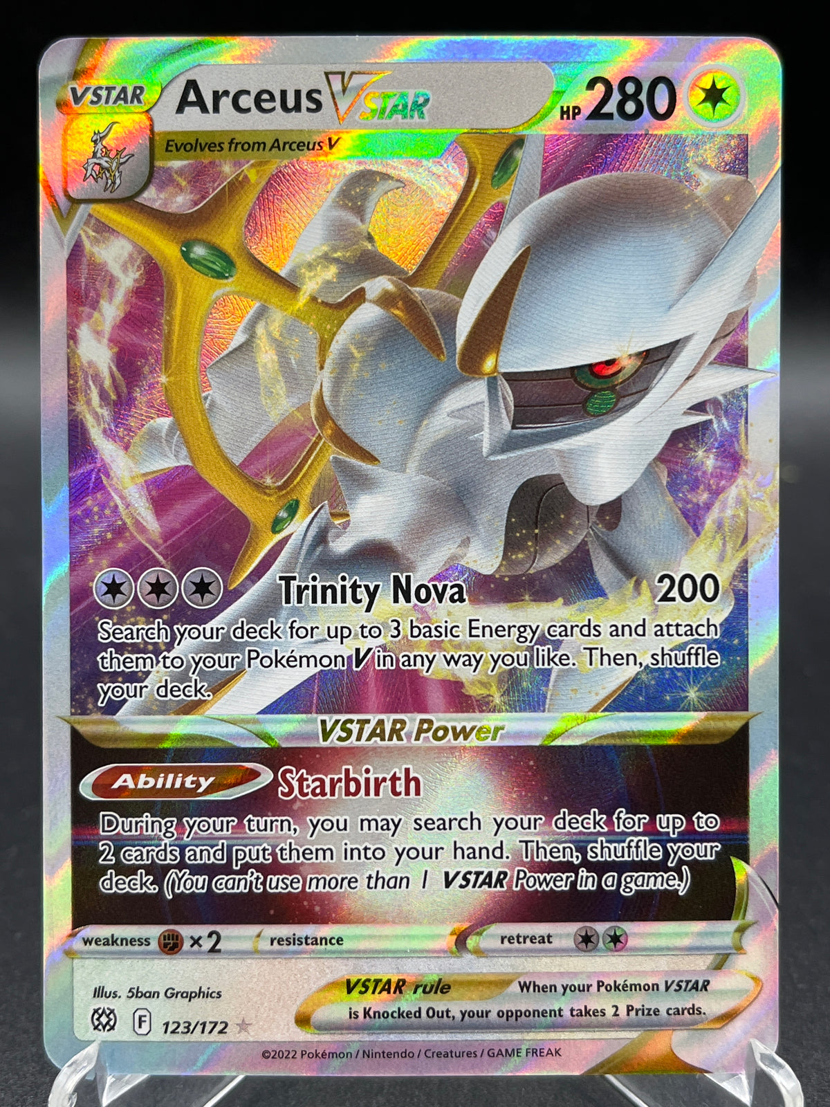 Pokémon TCG: 2022 Arceus VSTAR 123/172 SWSH: Brilliant Stars