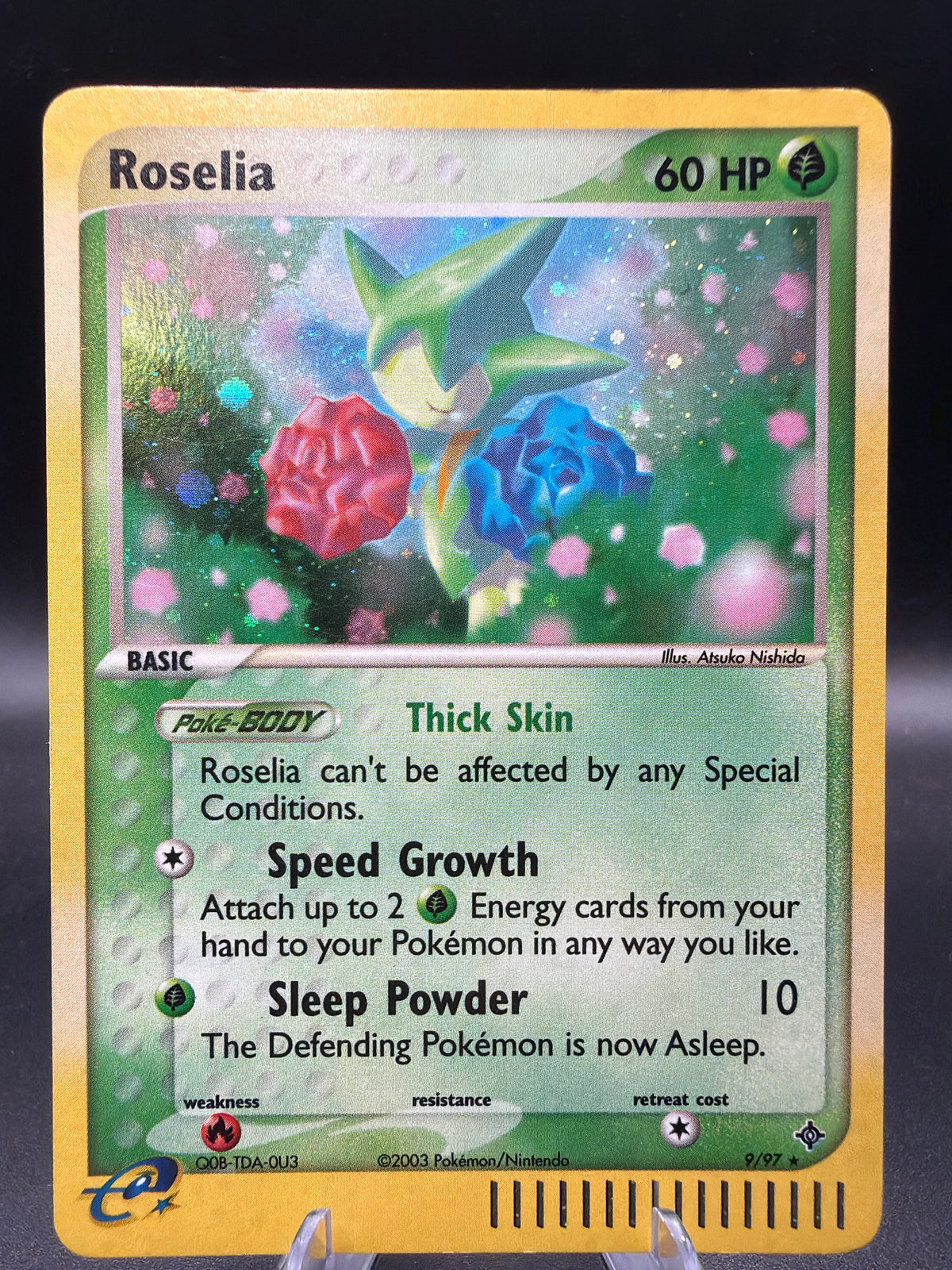 Pokémon TCG: 2003 Roselia 9/97 EX: Dragon Holo