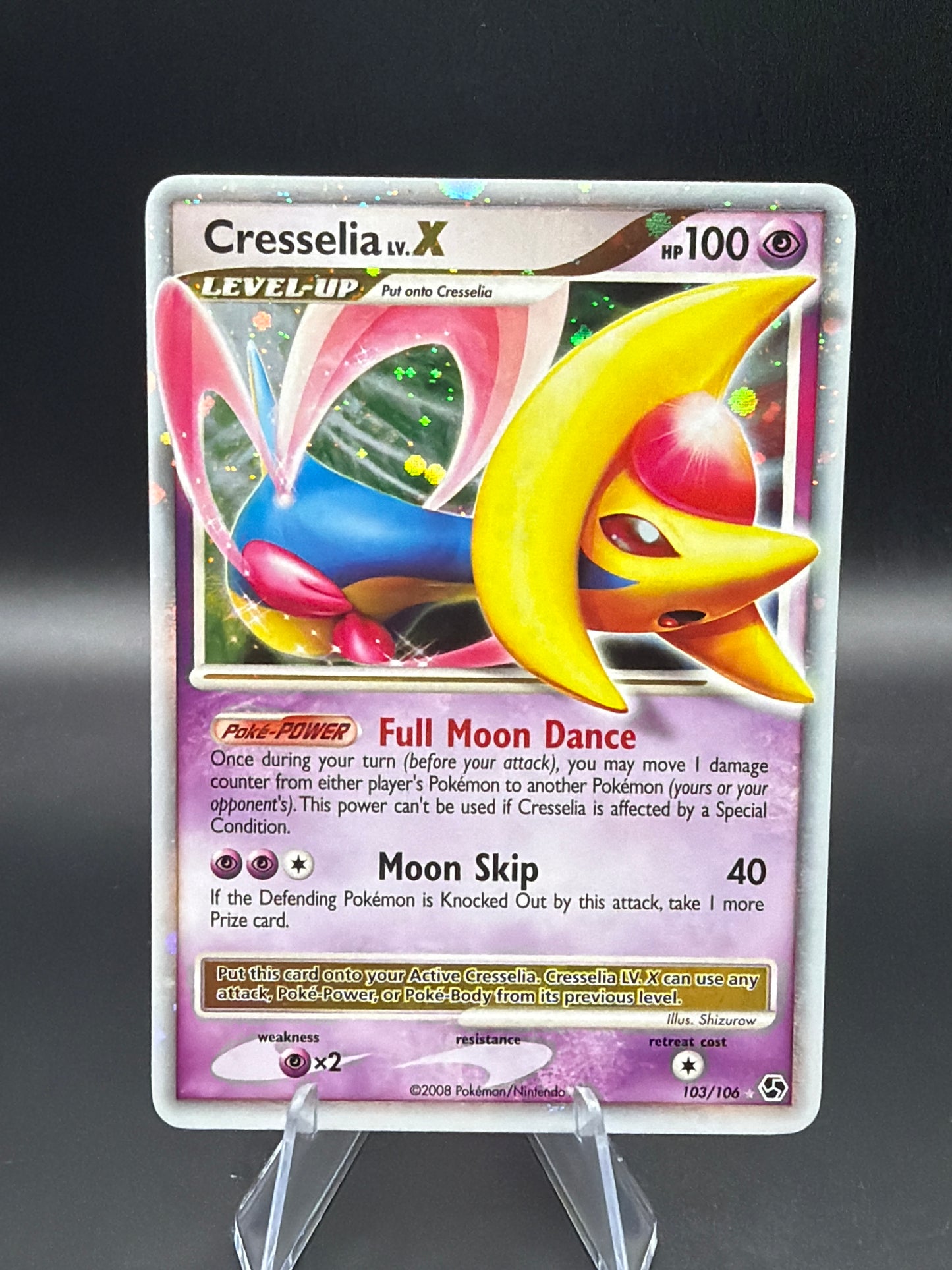 Pokémom TCG: 2008 Cresselia LV.X  - 103/106 - Diamond & Pearl: Great Encounters