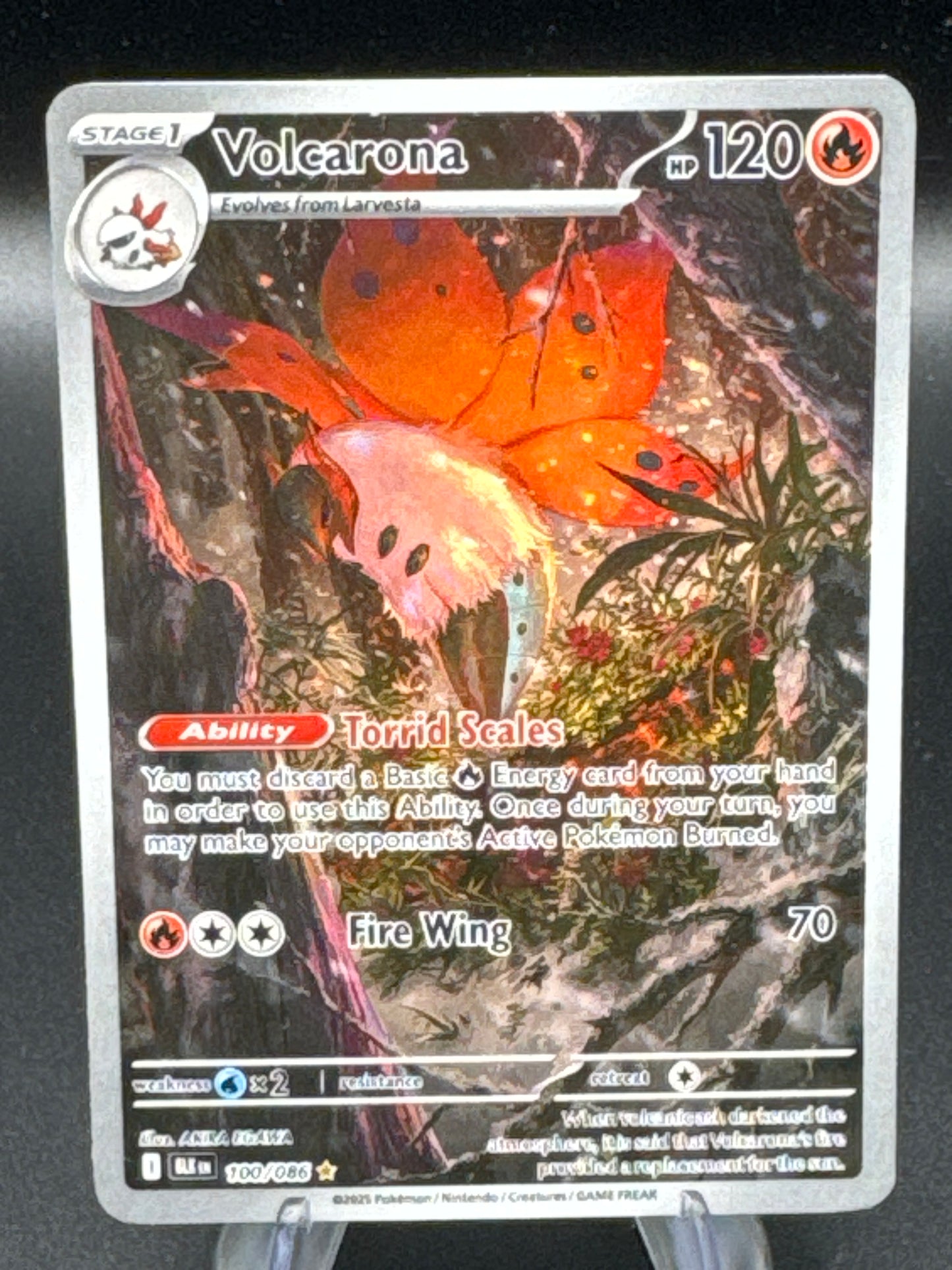 Pokémon TCG: 2025 Volcarona - 100/086 - SV11B: Black Bolt