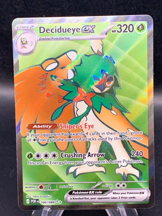 Pokémon TCG: 2026 Decidueye ex - 100/088 - ME03: Perfect Order
