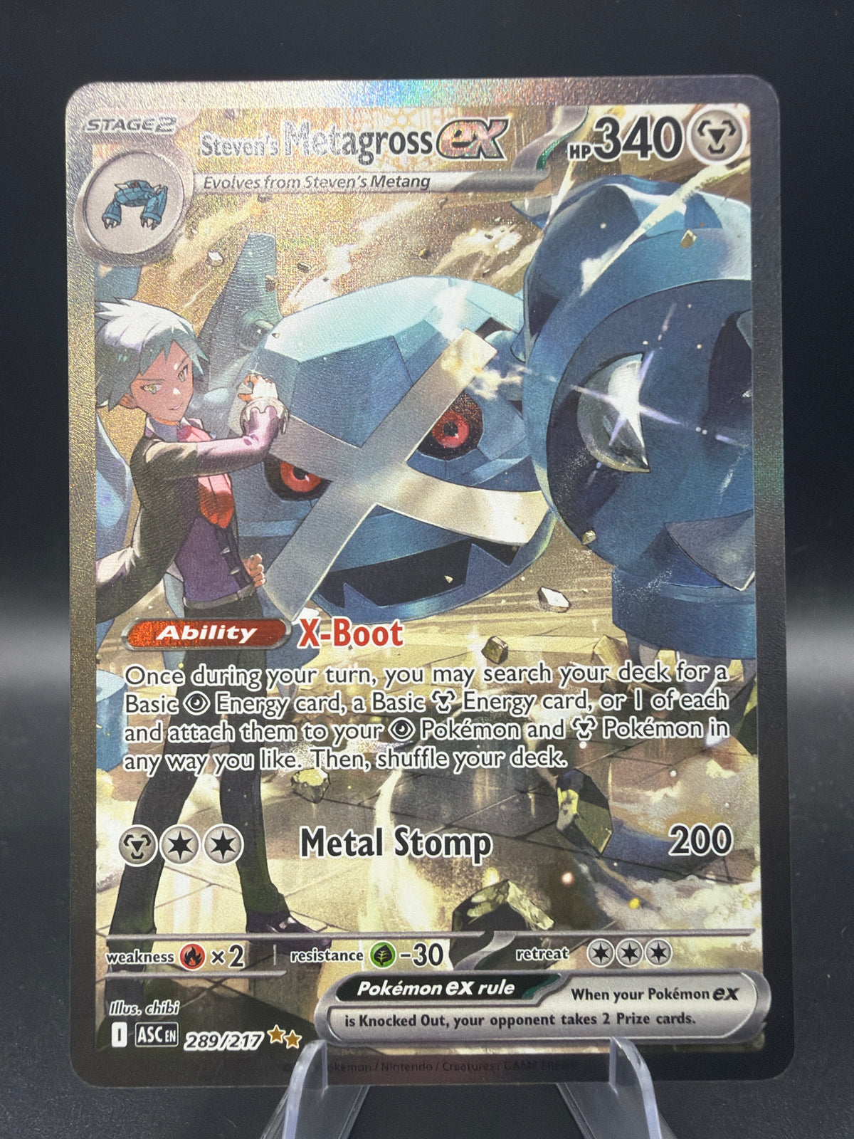 Pokémon TCG: 2026 Steven's Metagross ex - 289/217 - ME: Ascended Heroes
