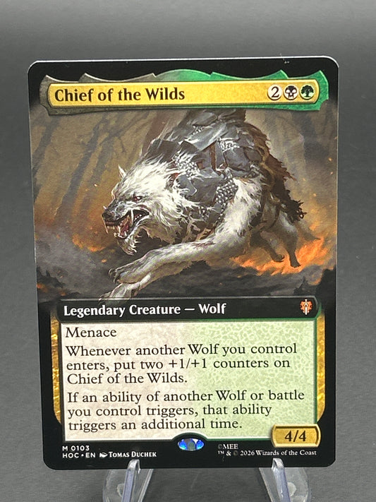 MTG TCG: Chief of the Wilds (Extended Art) - The Hobbit: Eternal-Legal (HOC)
