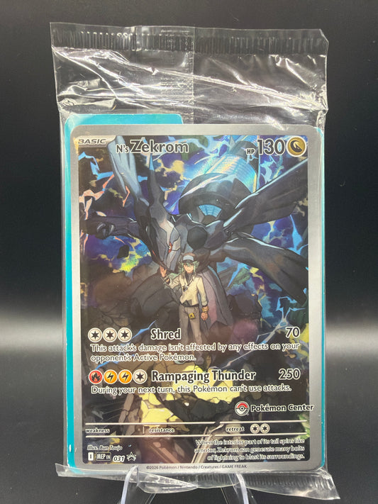 Pokemon TCG: 2026 N's Zekrom 031 - ME: Mega Evolution Pokemon Center Promo (Sealed)