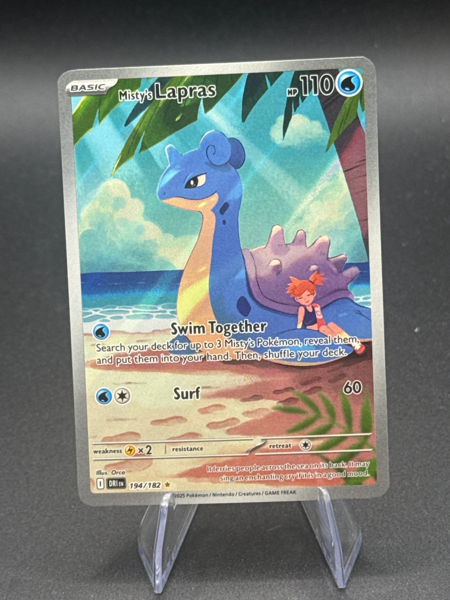 Pokémon TCG: 2025 Misty's Lapras - 194/182 - SV: Destined Rivals